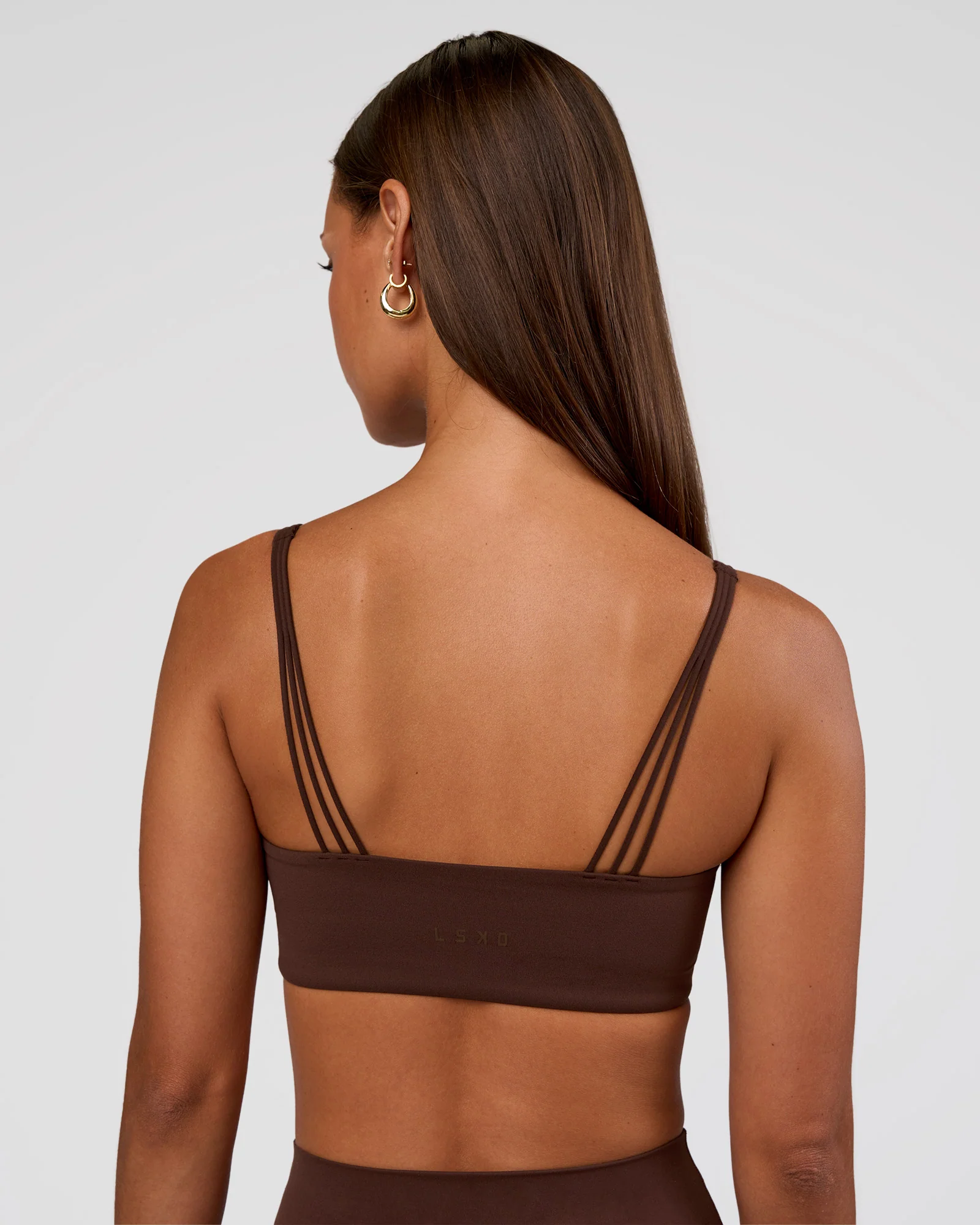 Peaches Wrap Sports Bra - Hot Chocolate - Image 3
