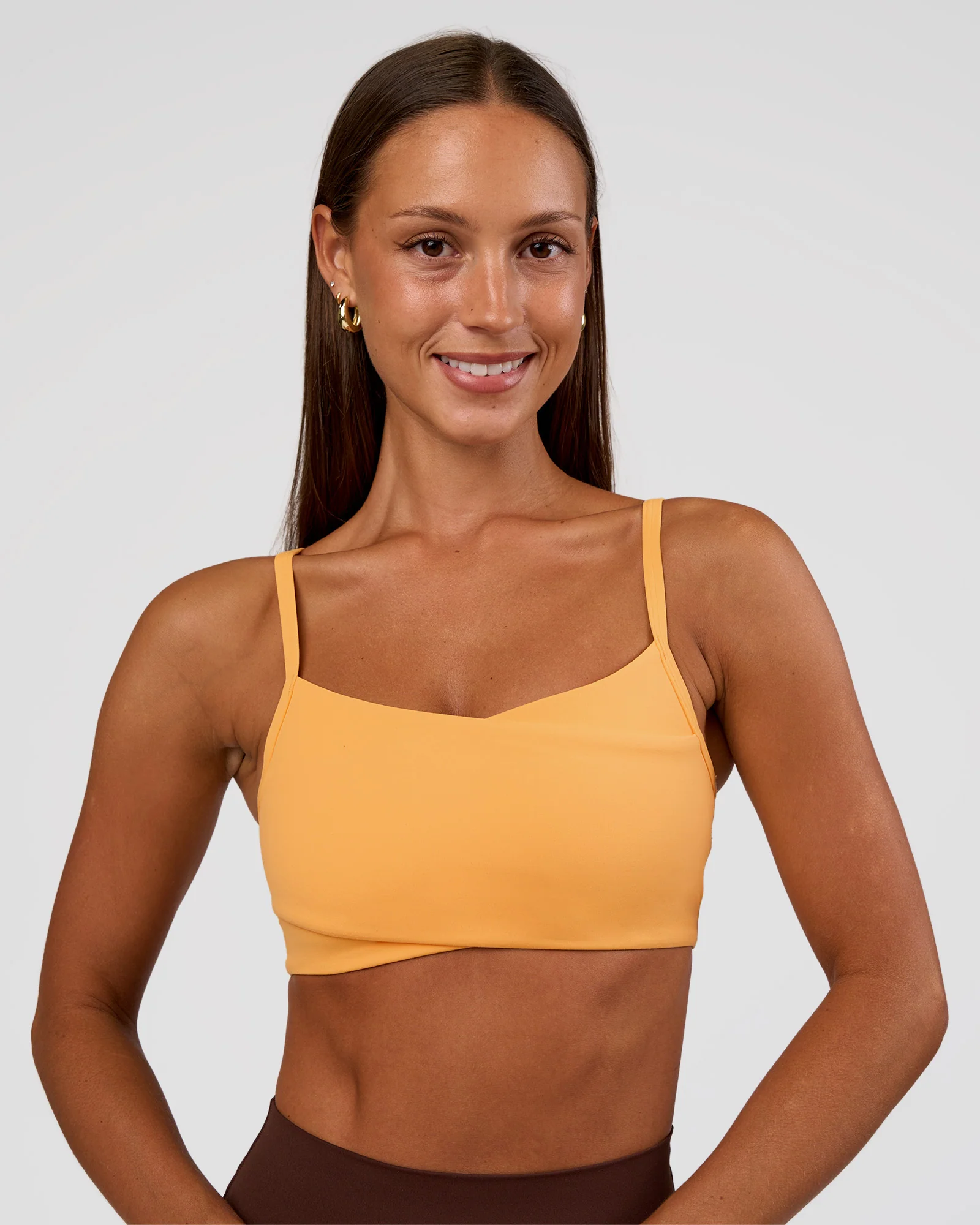 Peaches Wrap Sports Bra - Warm Apricot - Image 3