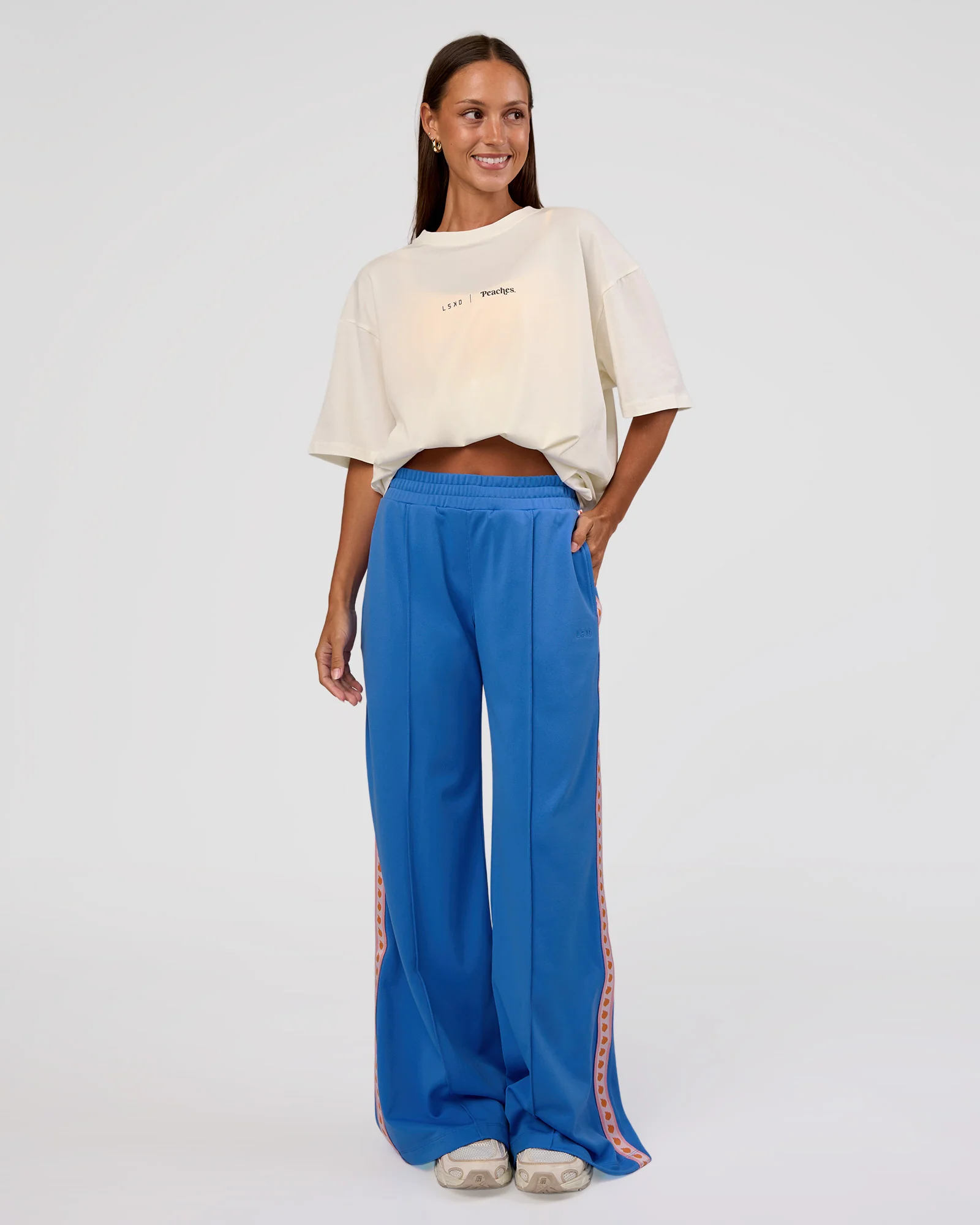 Peaches x LSKD Collection FLXCotton Oversize Tee - Off White - Image 11