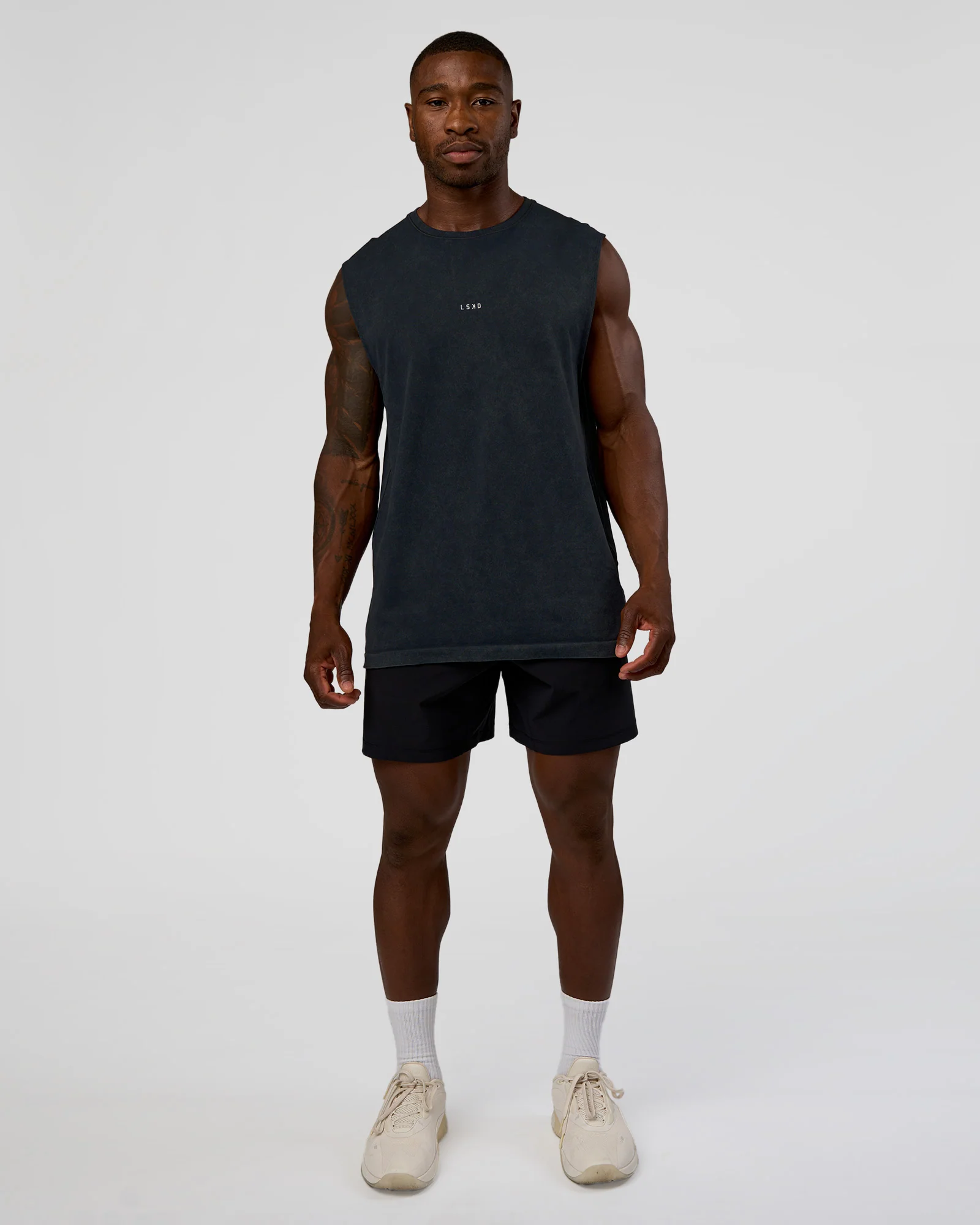 Power Muscle Tank - Pirate Black Washed - Image 5