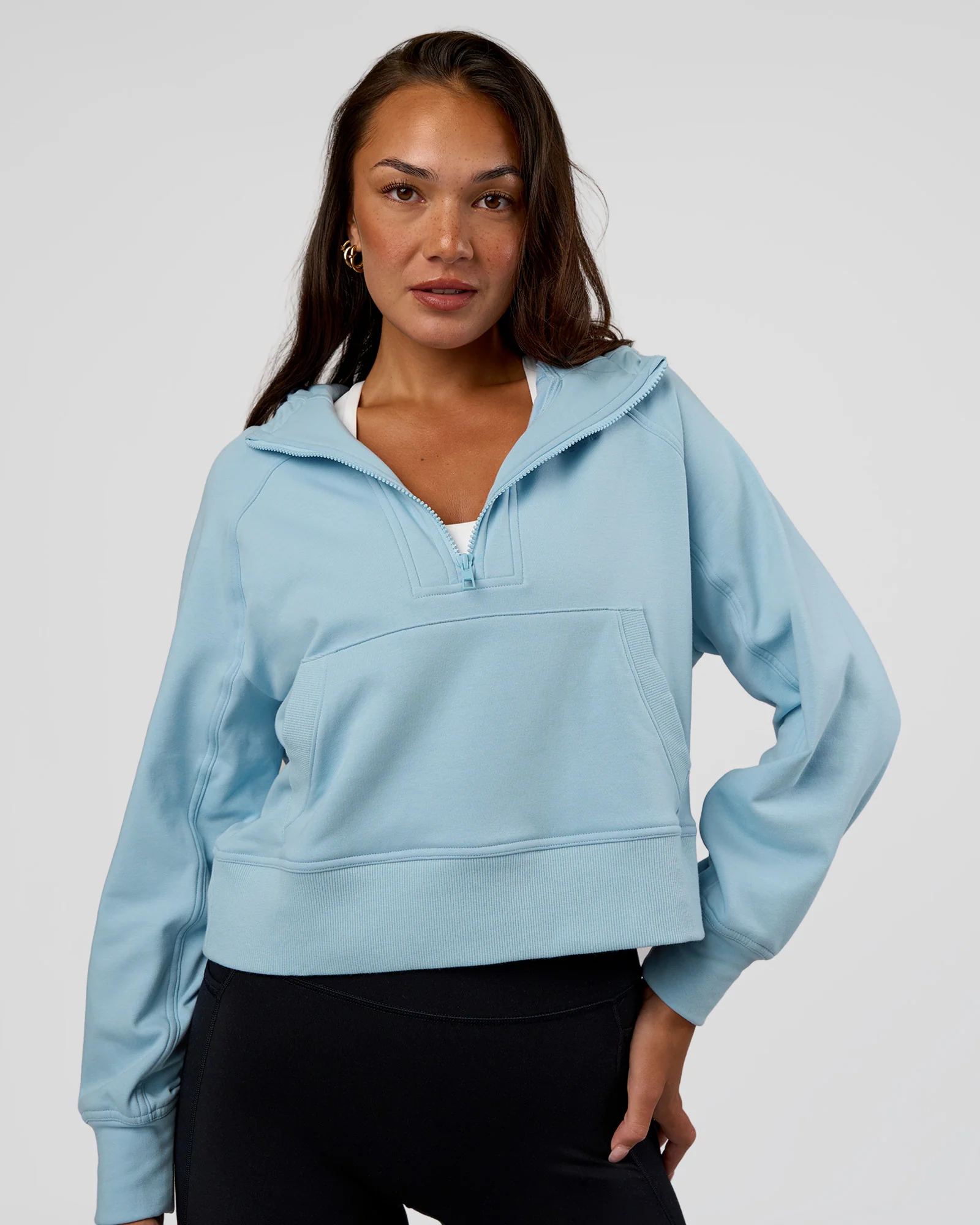 Pursue Mid-Weight Hoodie - Glacial Blue - Image 3
