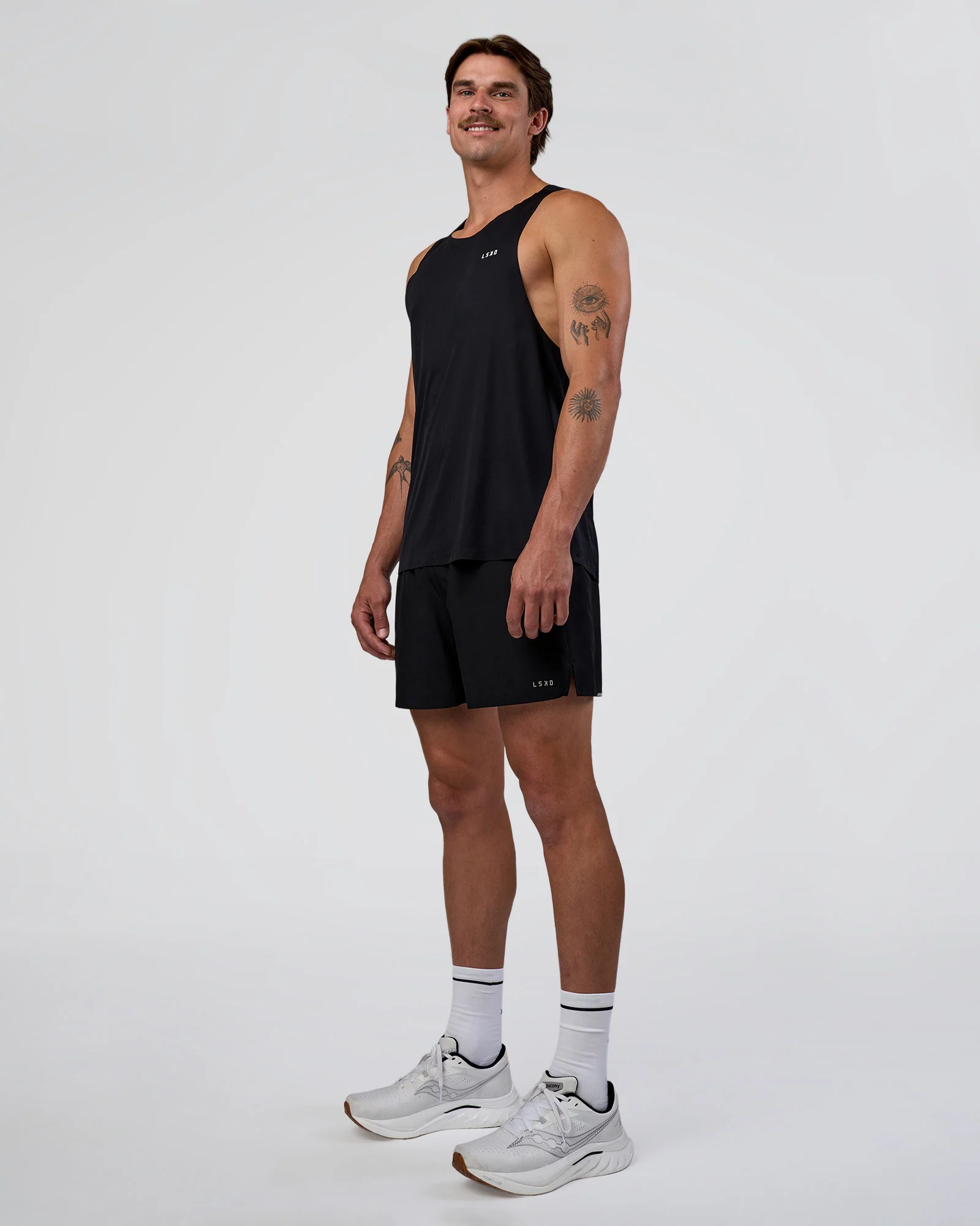 Race Day Tank - Black-White - Image 2