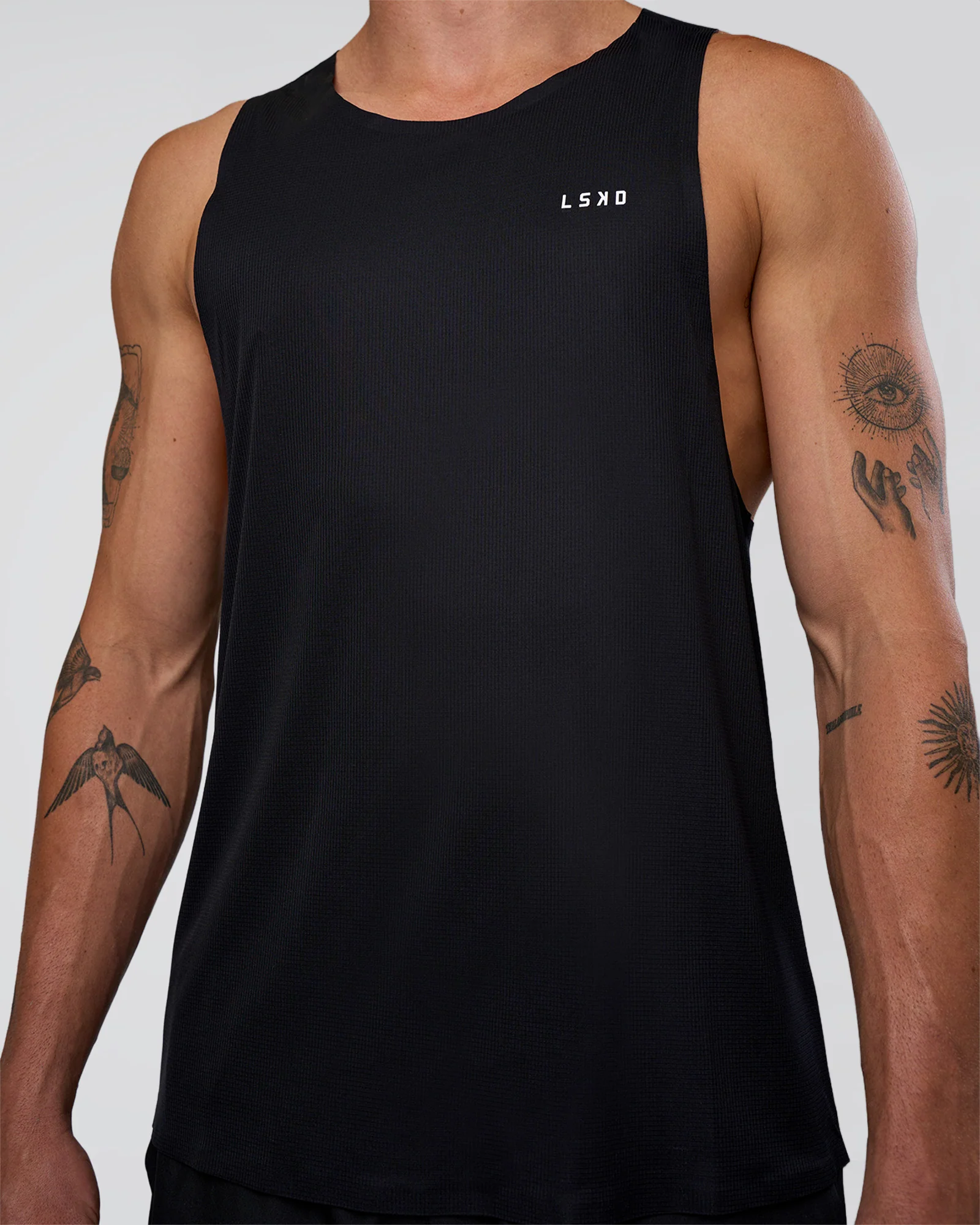 Race Day Tank - Black-White - Image 5