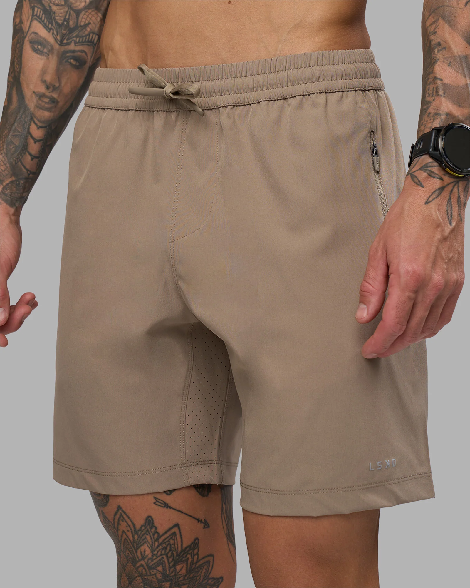 Rep 7'' Performance Short - Greige - Image 2