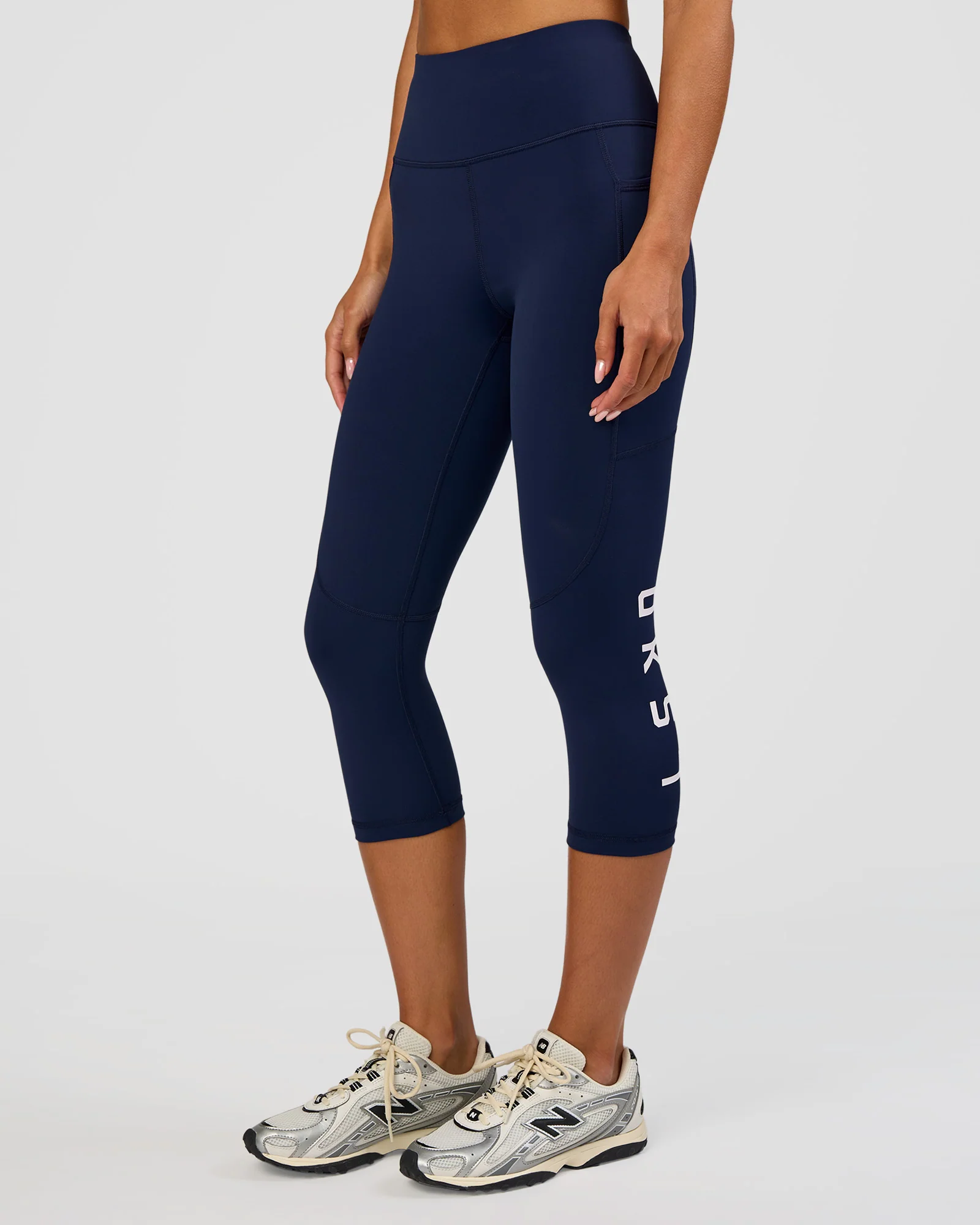 Rep Ultra High-Rise 3/4 Legging Pockets - Future Navy-White - Image 5