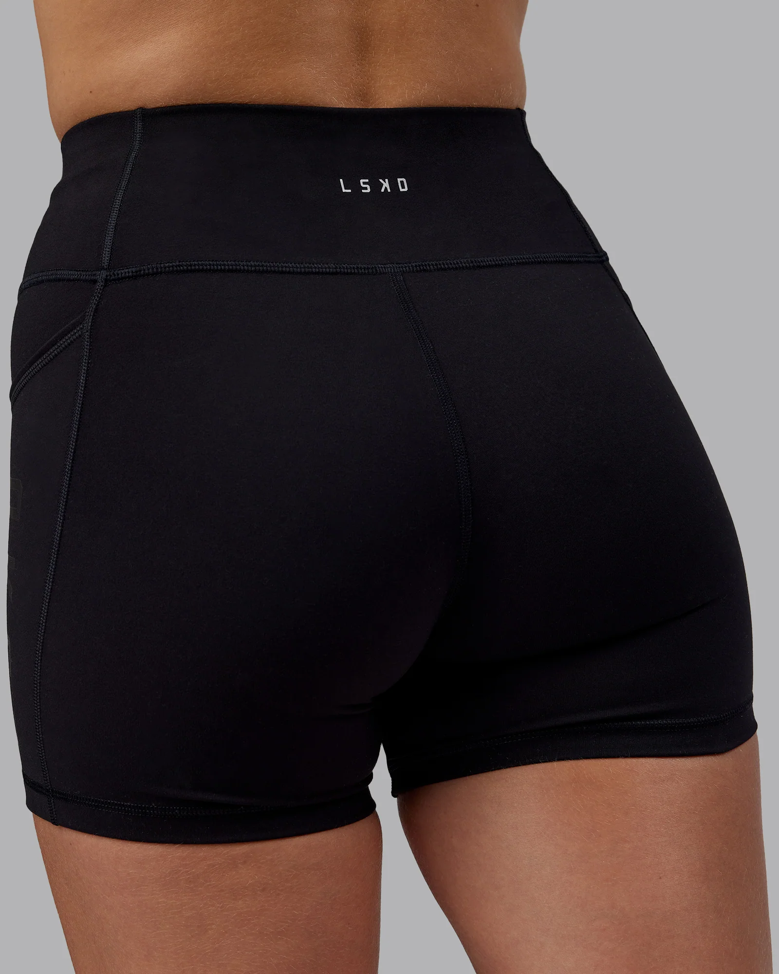 Rep Ultra High-Rise 4" Short Pockets - Black-Black - Image 8