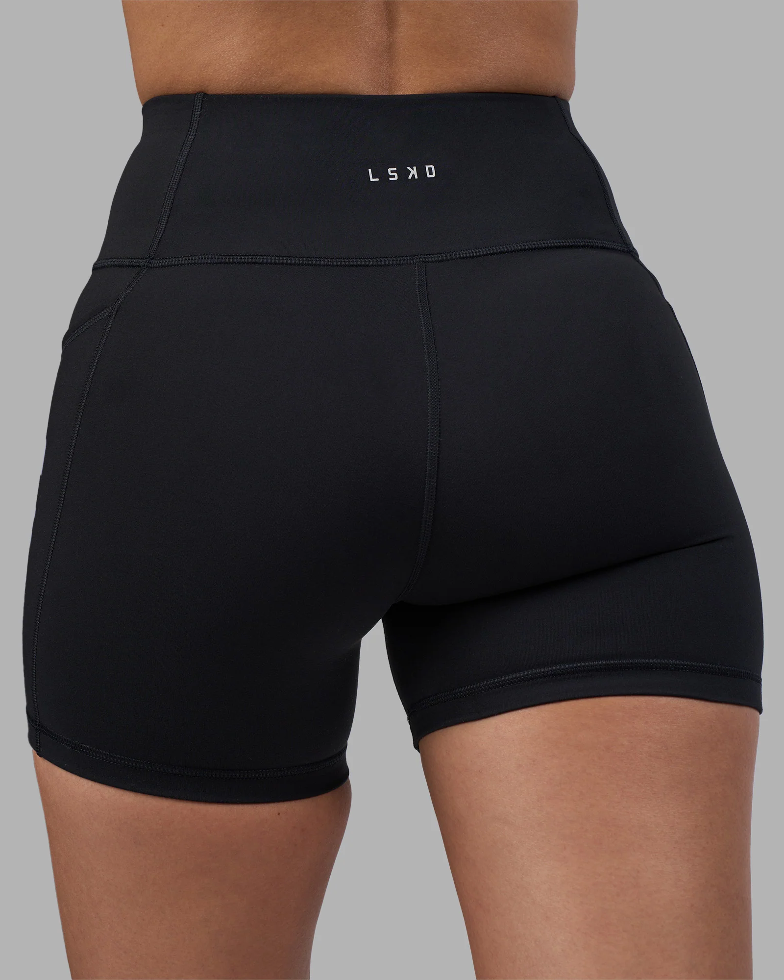 Rep Ultra High-Rise 4" Short Pockets - Black-Power Cobalt - Image 8