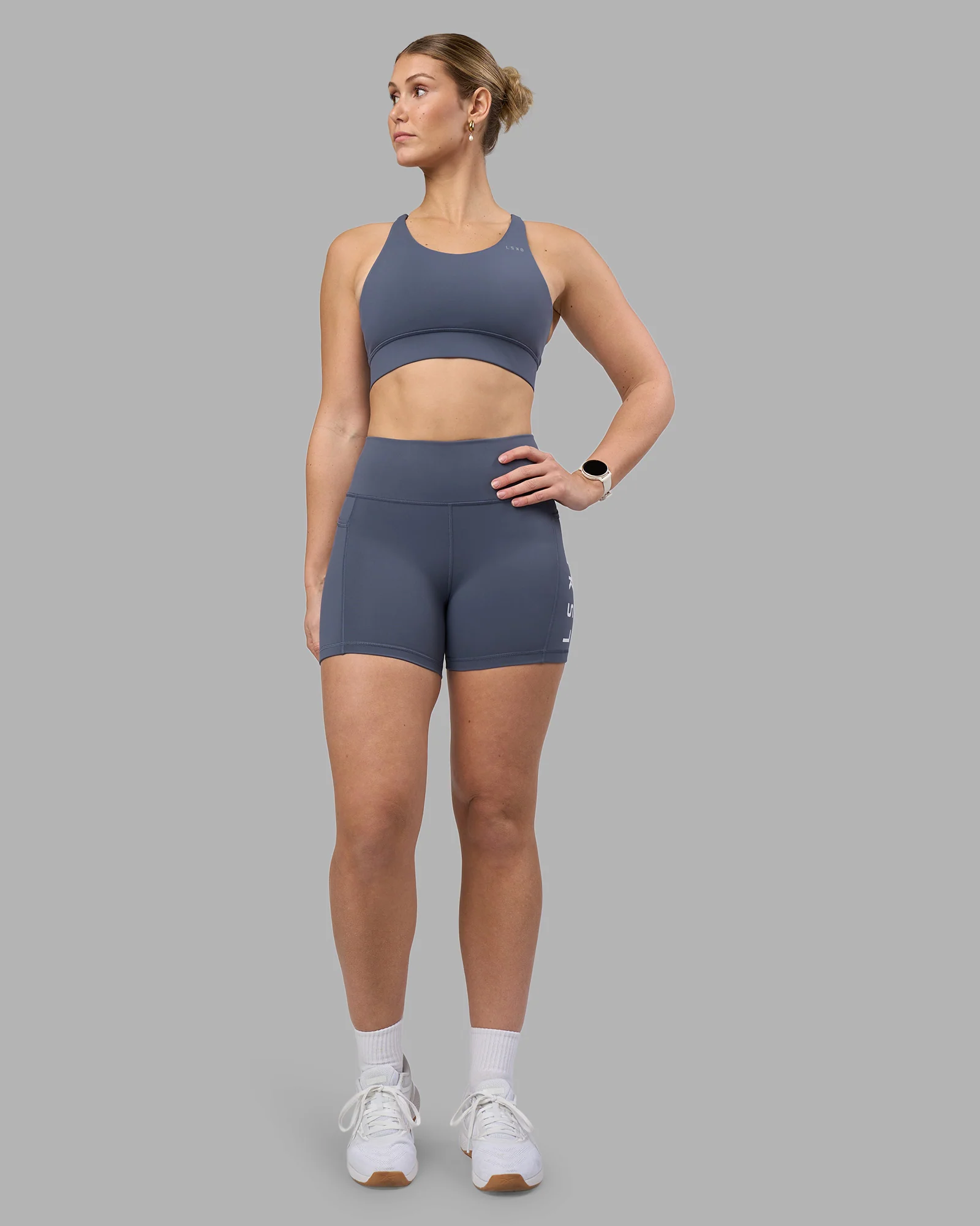 Rep Ultra High-Rise 4" Short Pockets - Night Shadow-White - Image 5