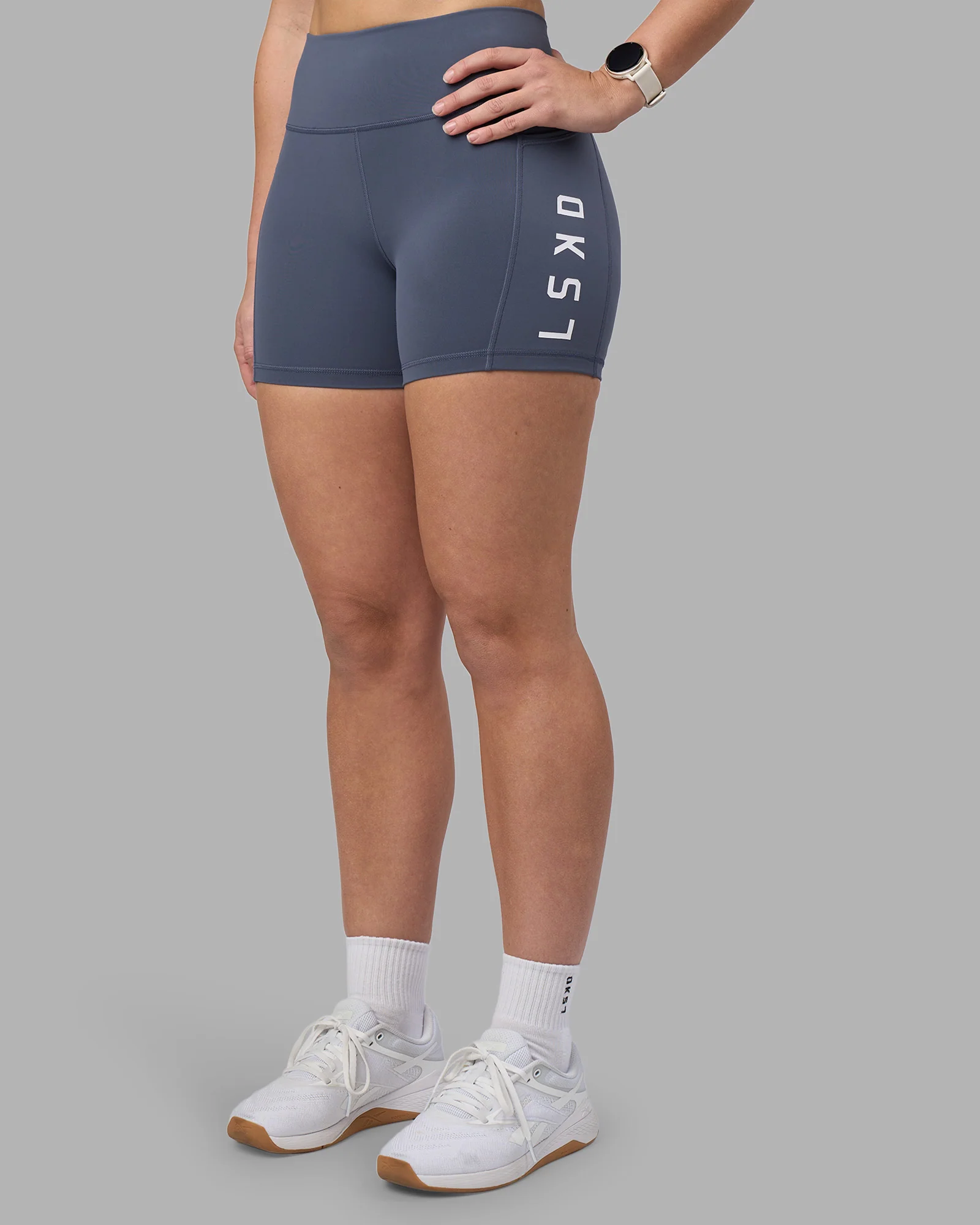 Rep Ultra High-Rise 4" Short Pockets - Night Shadow-White - Image 7