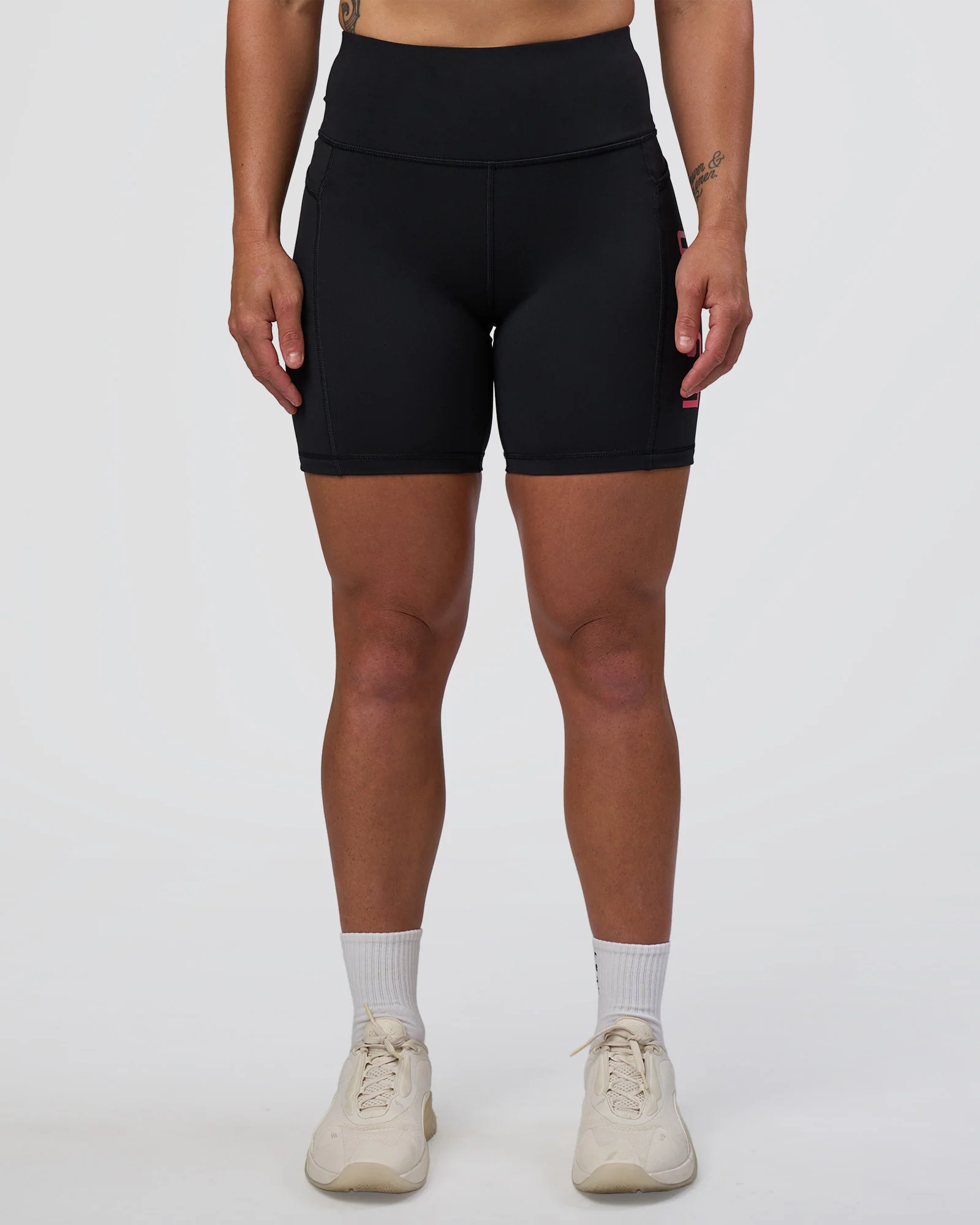 Rep Ultra High-Rise 6" Short Pockets - Black-Bright Raspberry - Image 7
