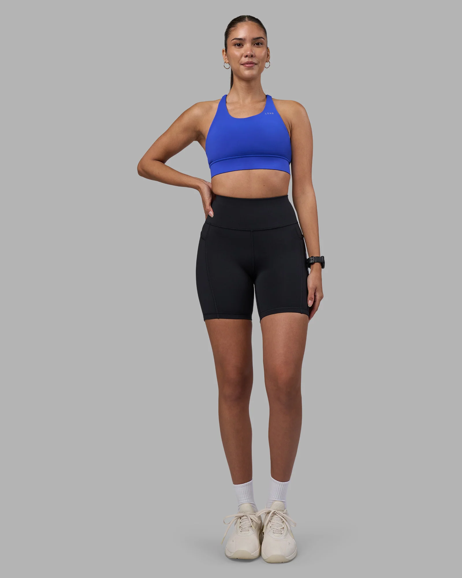 Rep Ultra High-Rise 6" Short Pockets - Black-Power Cobalt - Image 5