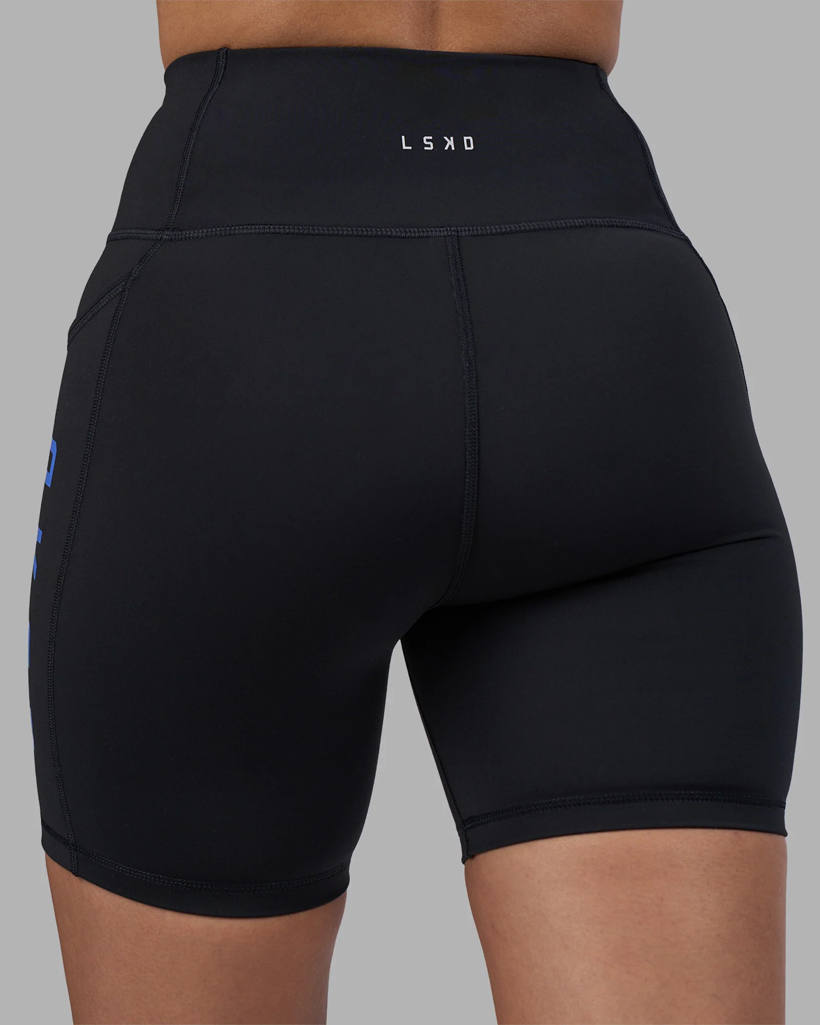 Rep Ultra High-Rise 6" Short Pockets - Black-Power Cobalt - Image 8