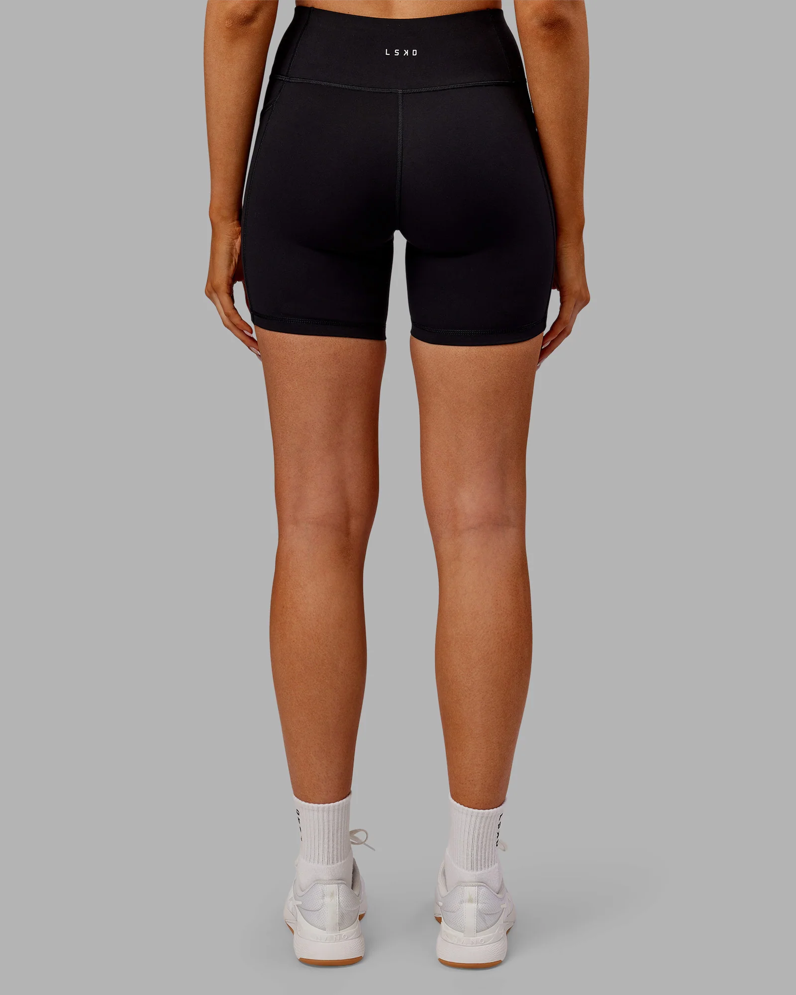 Rep Ultra High-Rise 6" Short Pockets - Black-Ultra Orange - Image 4