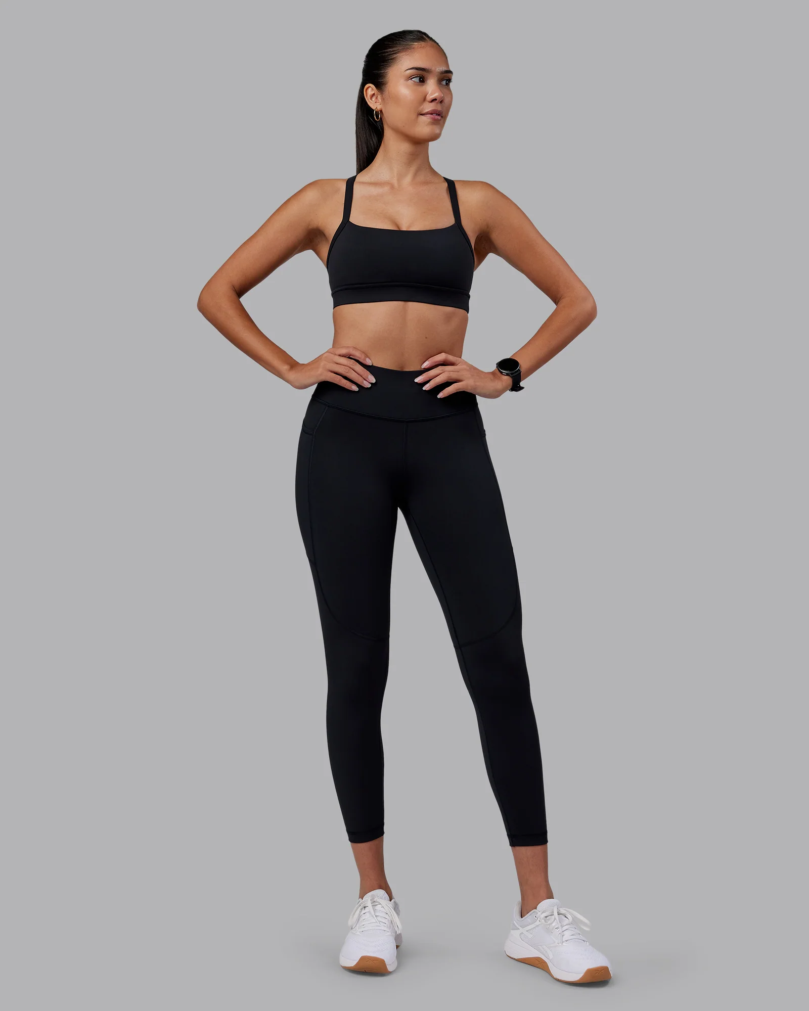 Rep Ultra High-Rise 7/8 Legging Pockets - Black-Black - Image 3