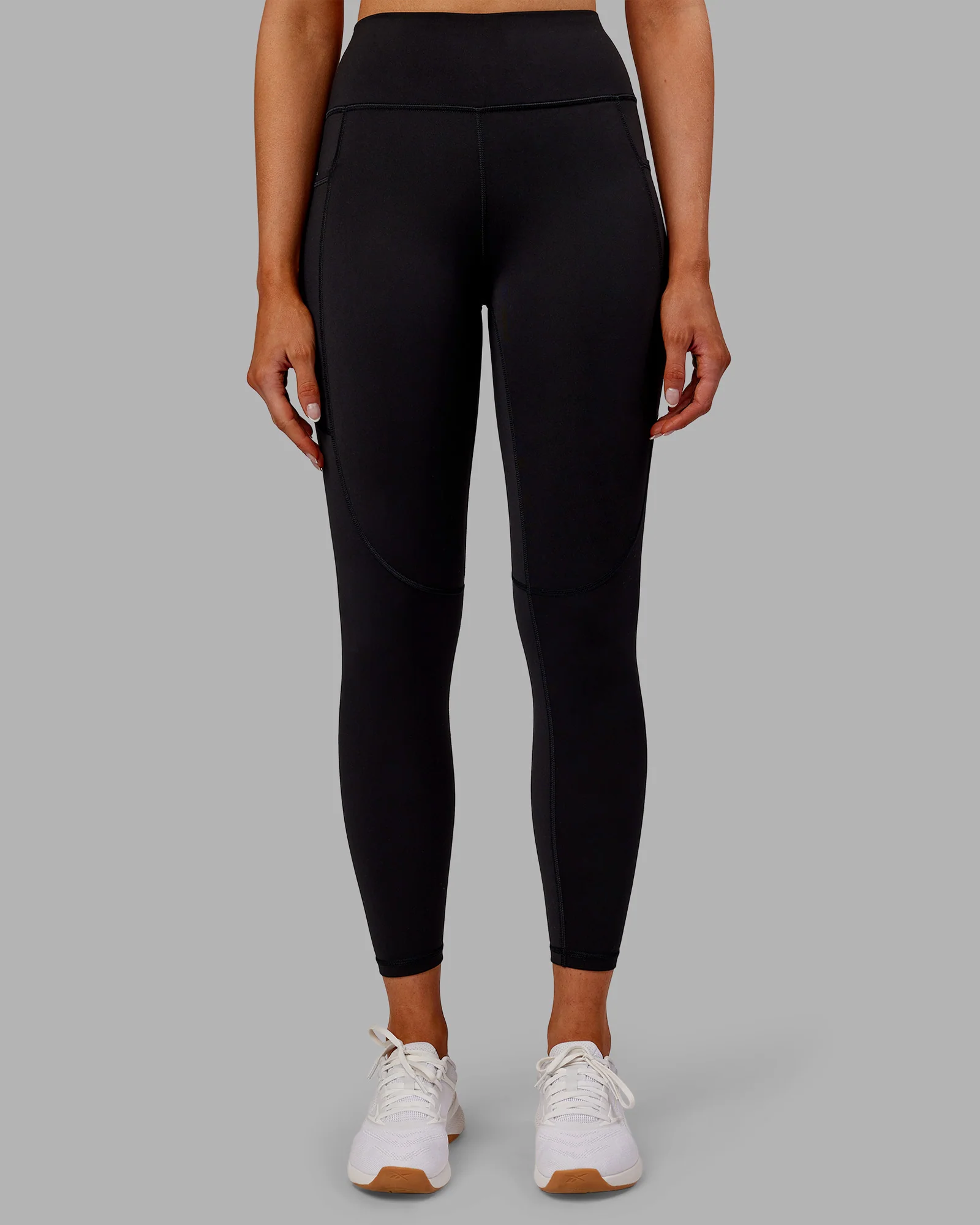 Rep Ultra High-Rise 7/8 Legging Pockets - Black-Ultra Orange - Image 7