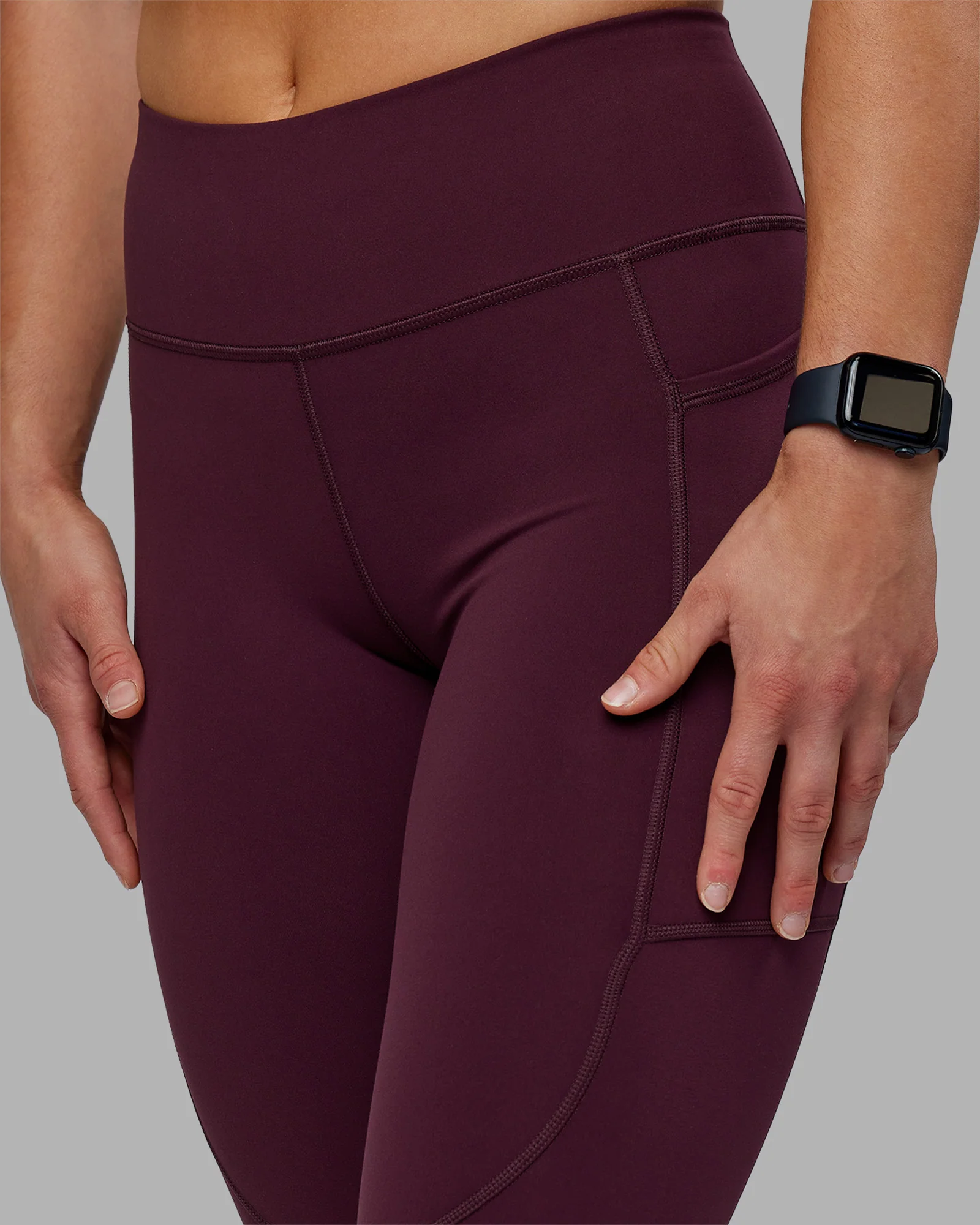 Rep Ultra High-Rise 7/8 Legging Pockets - Cherry Lacquer-White - Image 7