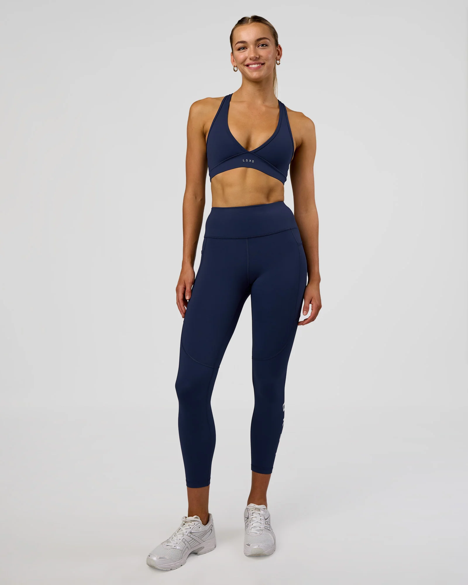 Rep Ultra High-Rise 7/8 Legging Pockets - Future Navy-White - Image 2