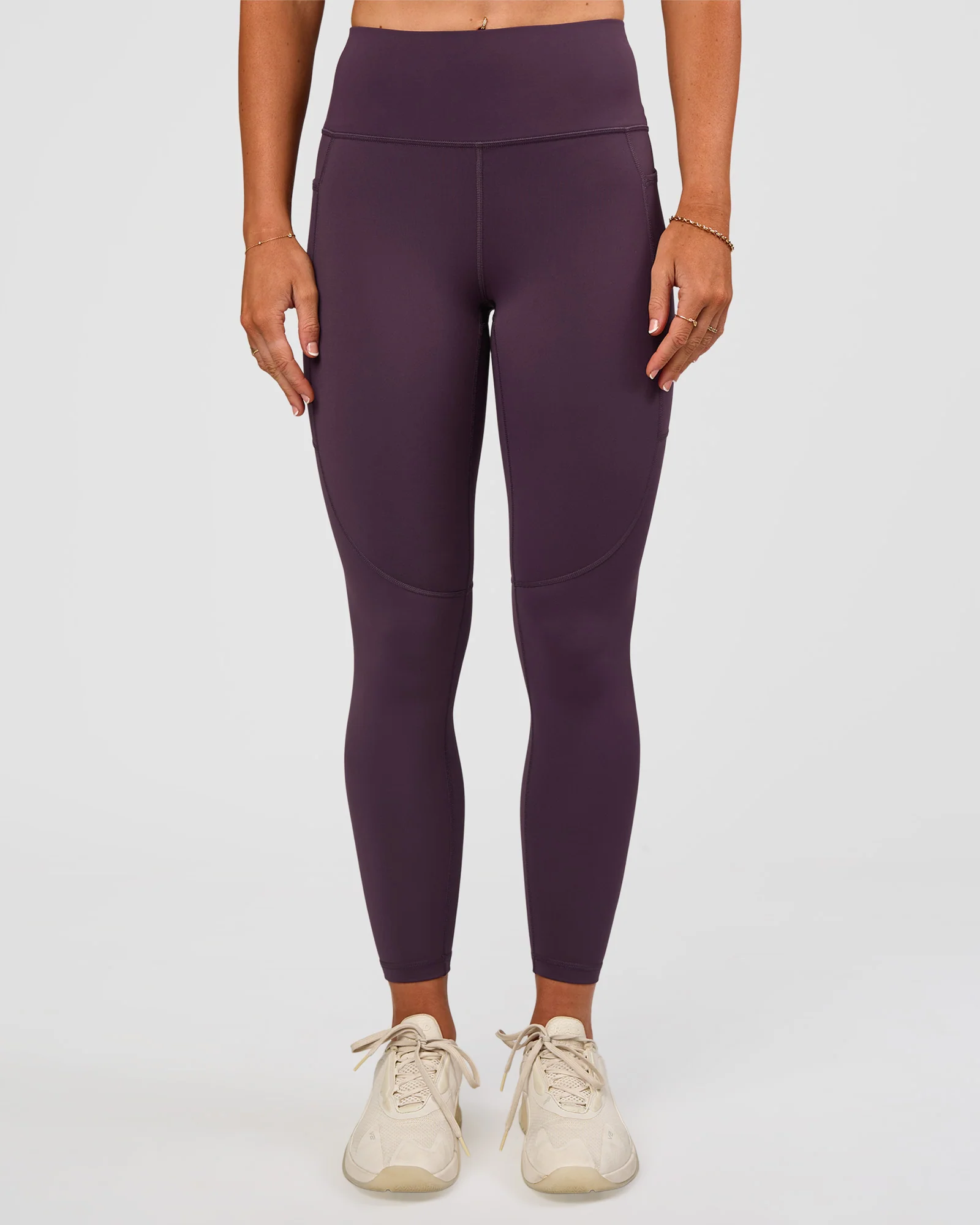 Rep Ultra High-Rise 7/8 Legging Pockets - Midnight Plum-Marshmallow - Image 7