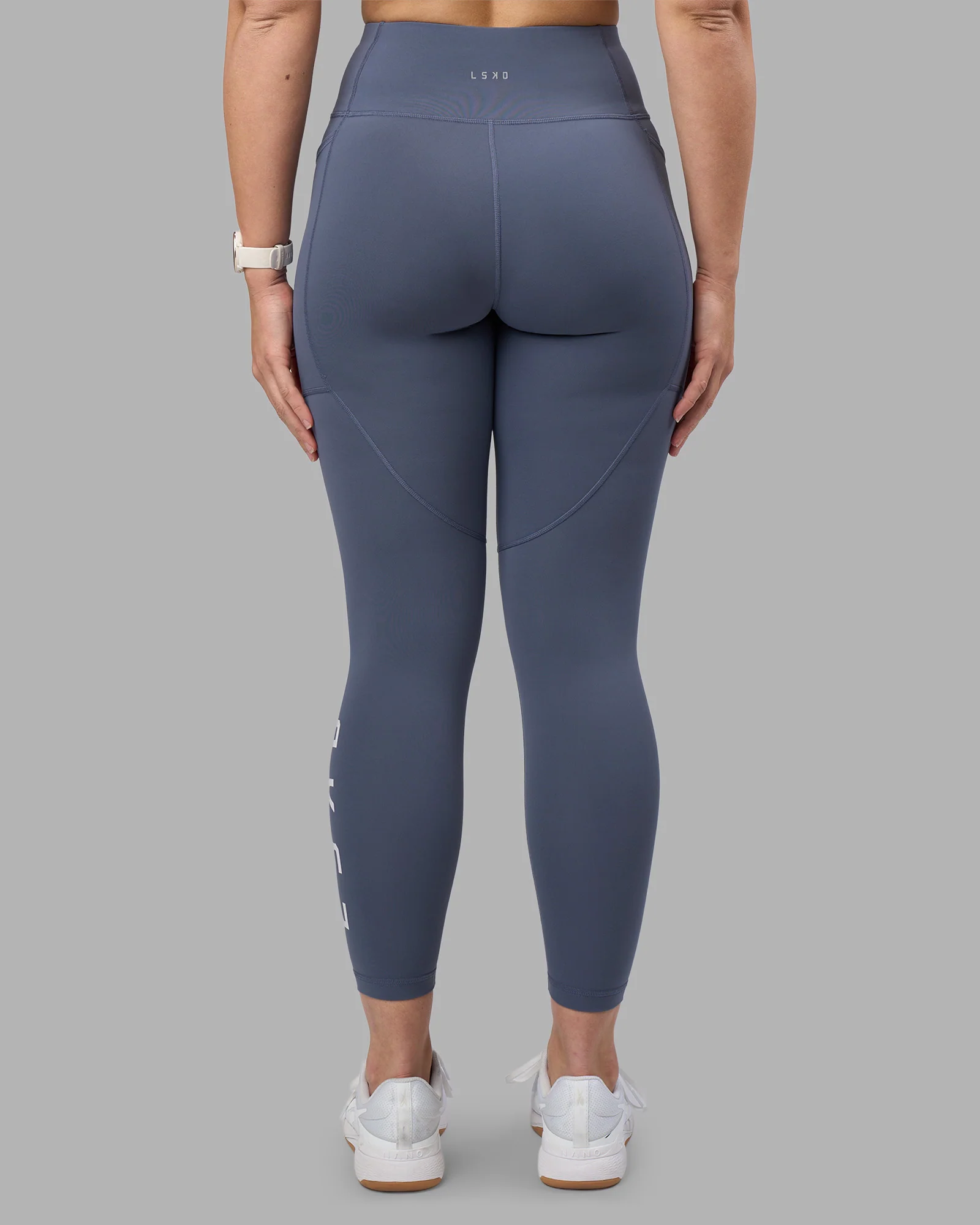 Rep Ultra High-Rise 7/8 Legging Pockets - Night Shadow-White - Image 4