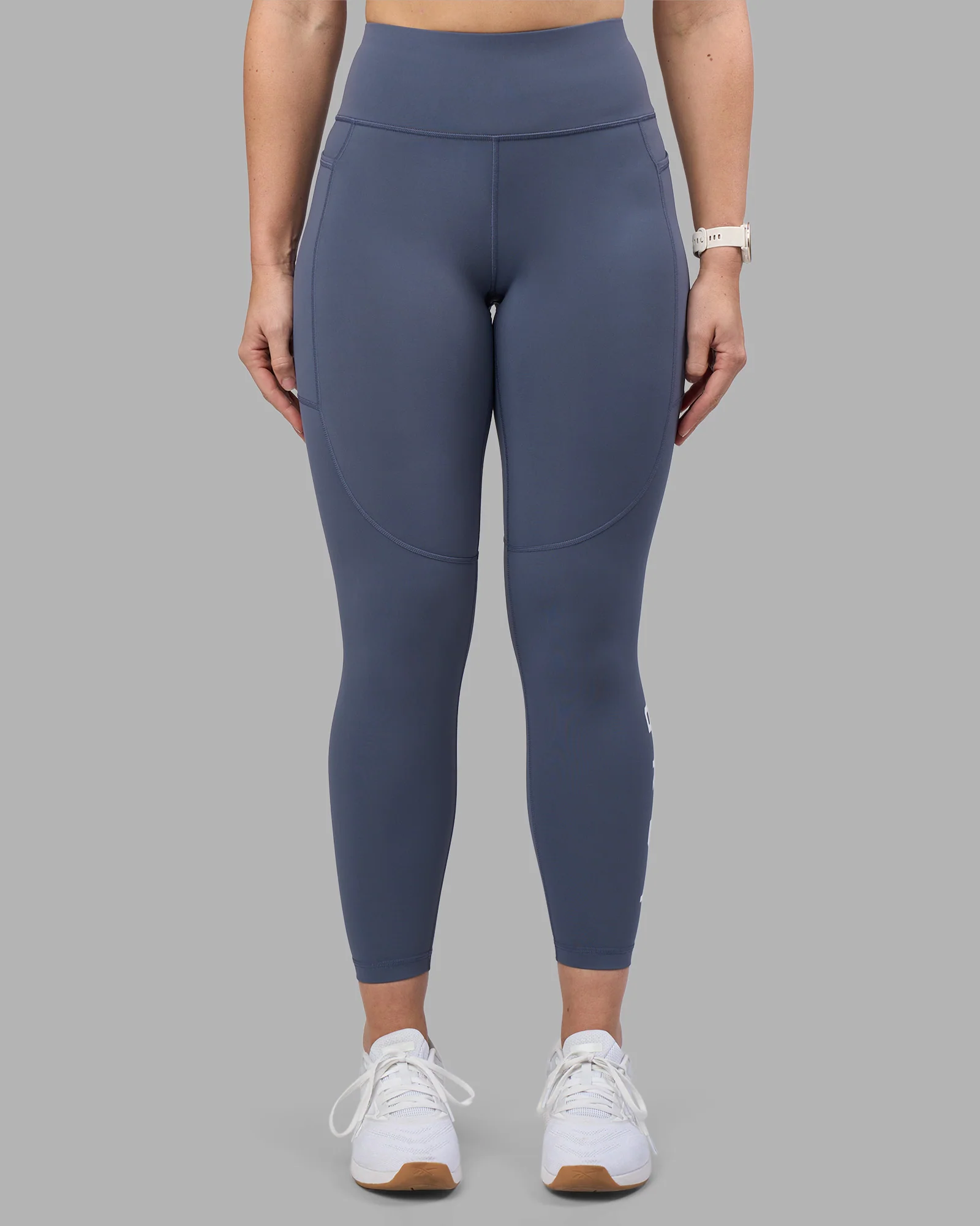 Rep Ultra High-Rise 7/8 Legging Pockets - Night Shadow-White - Image 6