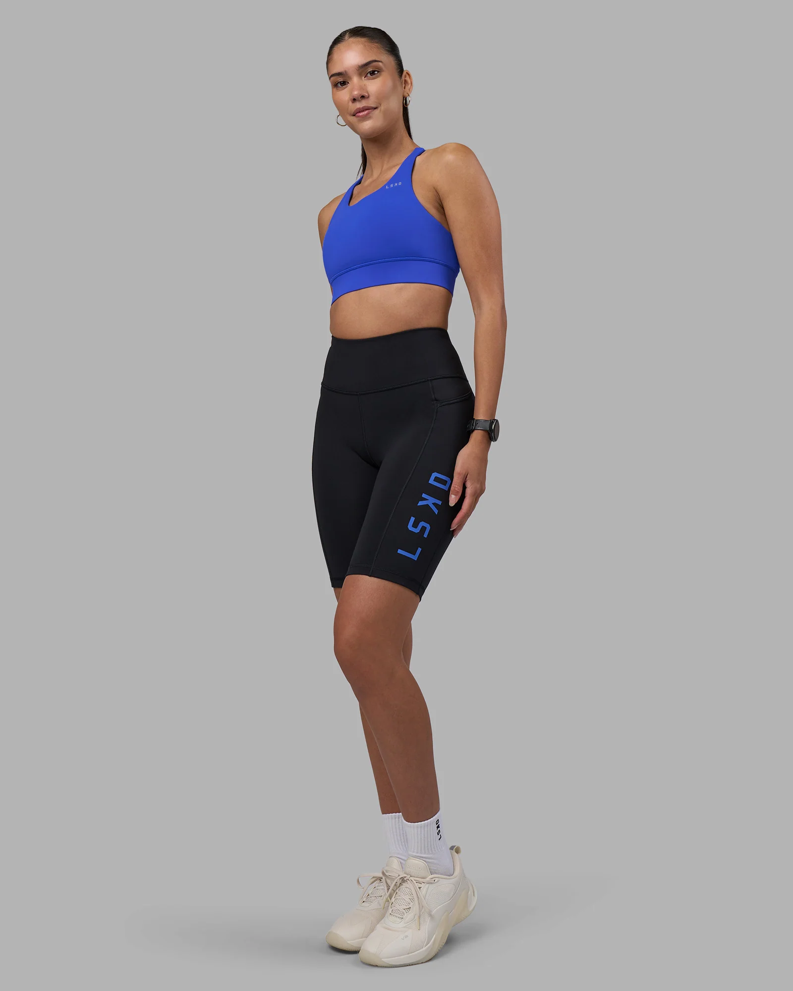 Rep Ultra High-Rise 9" Short Pockets - Black-Power Cobalt - Image 5