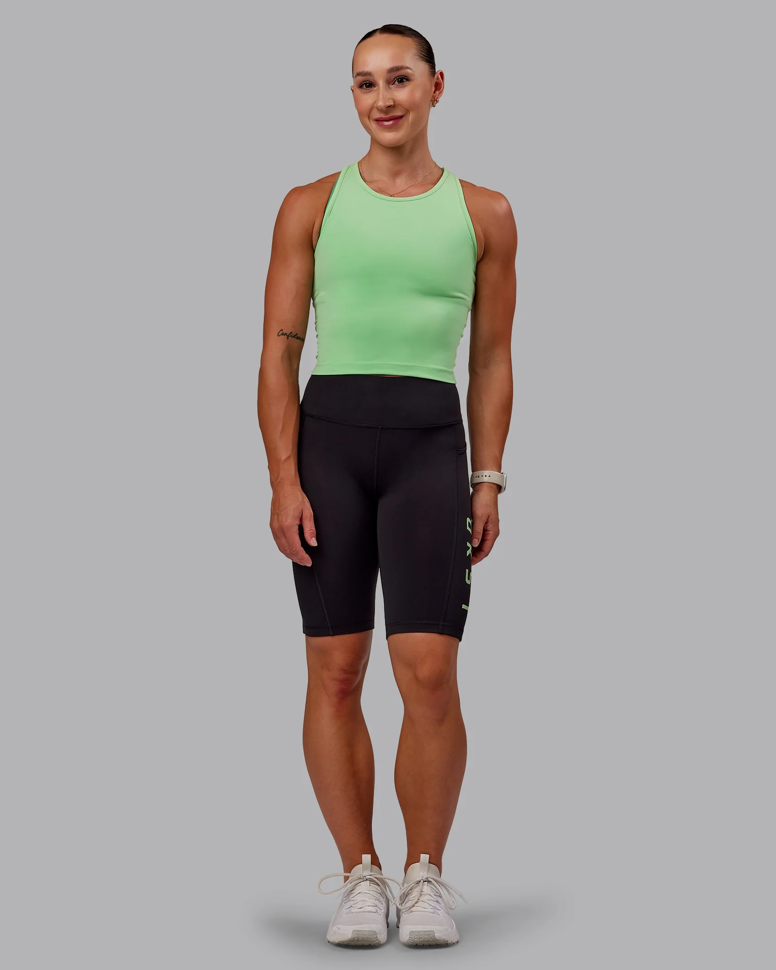Rep Ultra High-Rise 9" Short Pockets - Black-Surreal Green - Image 5