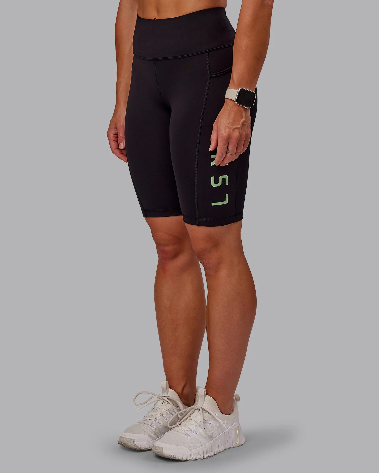 Rep Ultra High-Rise 9" Short Pockets - Black-Surreal Green - Image 7