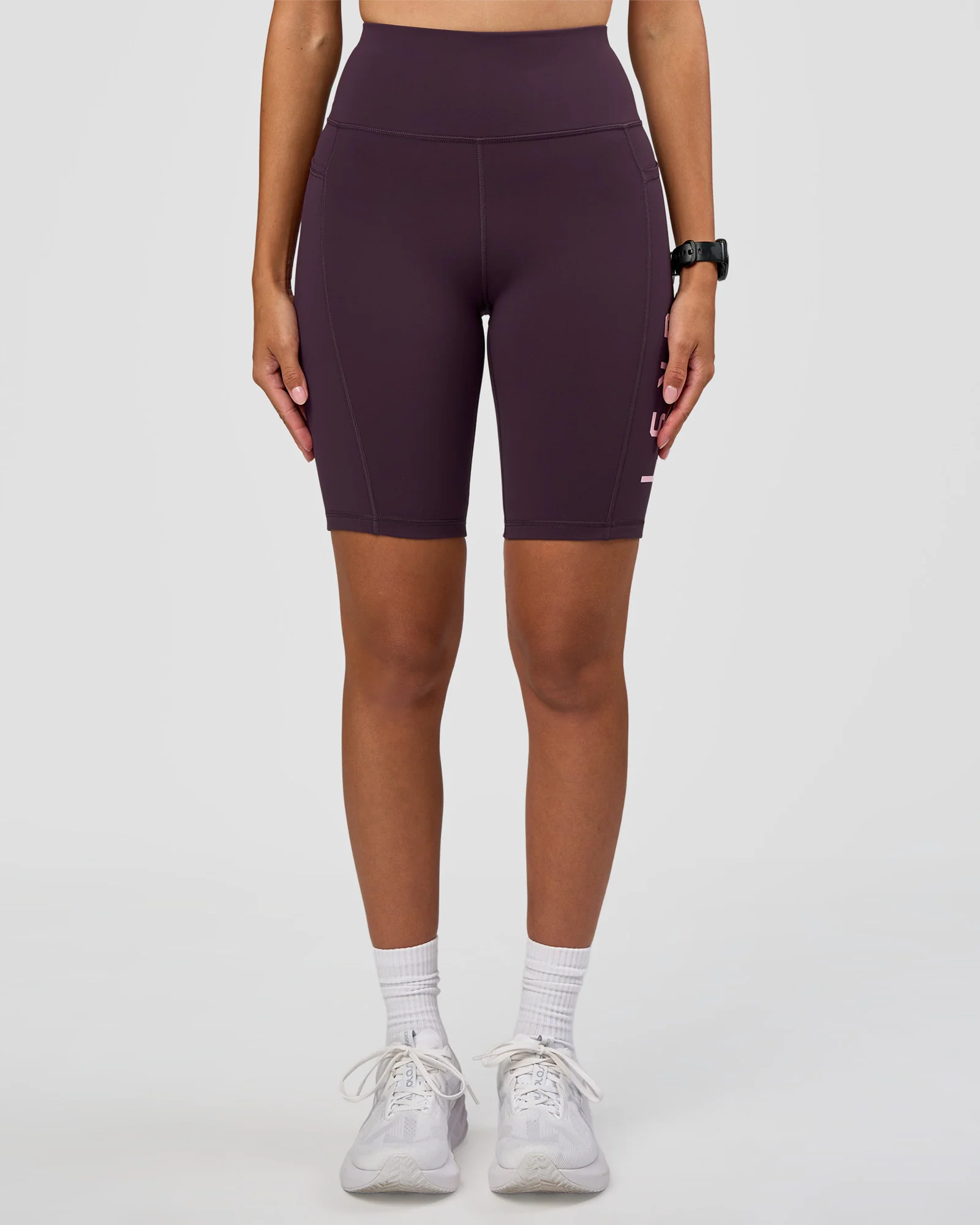 Rep Ultra High-Rise 9" Short Pockets - Midnight Plum-Marshmallow - Image 10