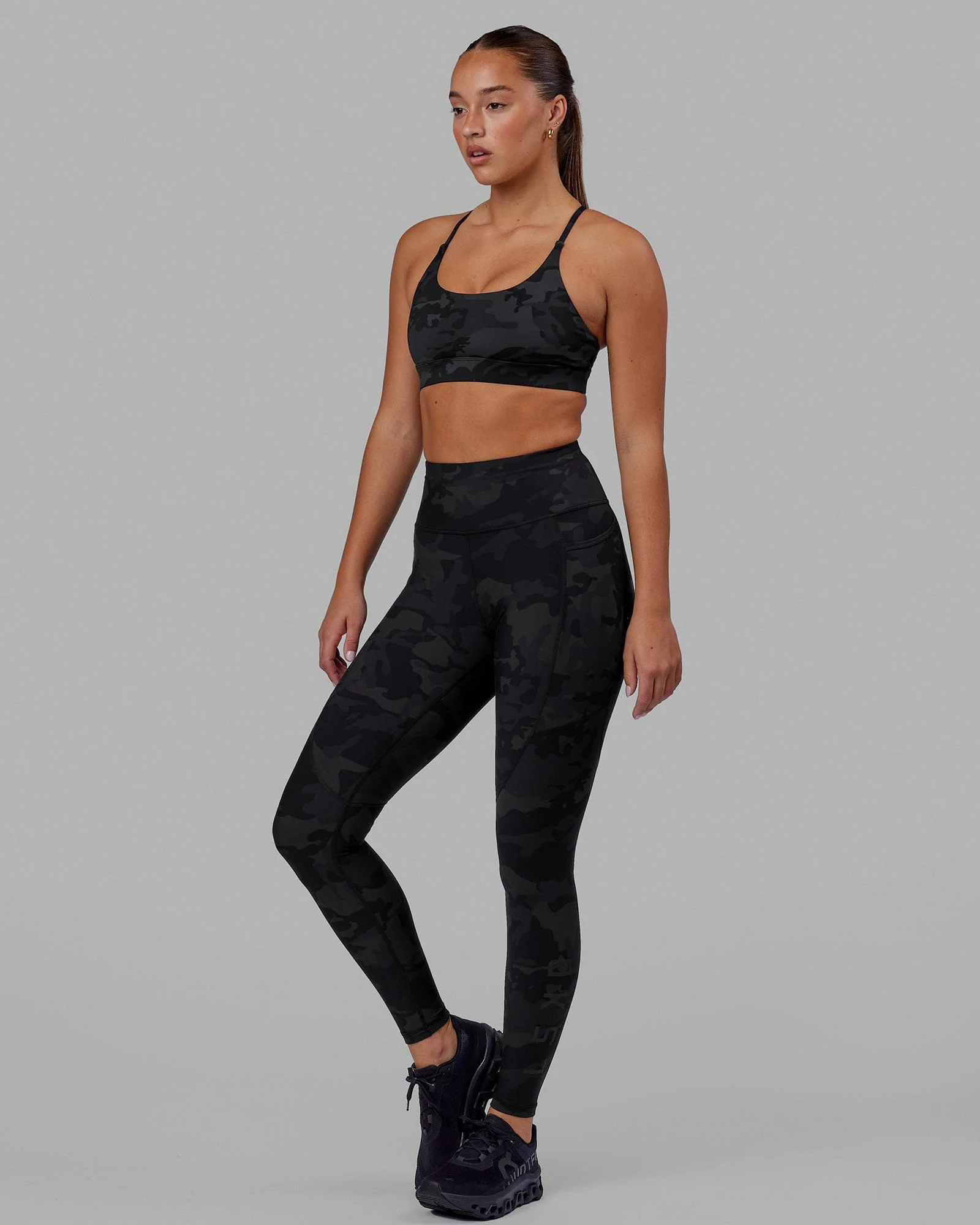 Rep Ultra High-Rise Full Length Legging Pockets - Black-Camo - Image 2