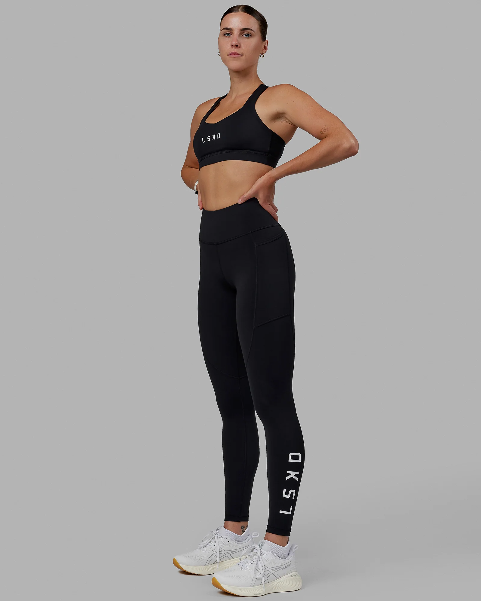 Rep Ultra High-Rise Full Length Legging Pockets - Black-White - Image 9