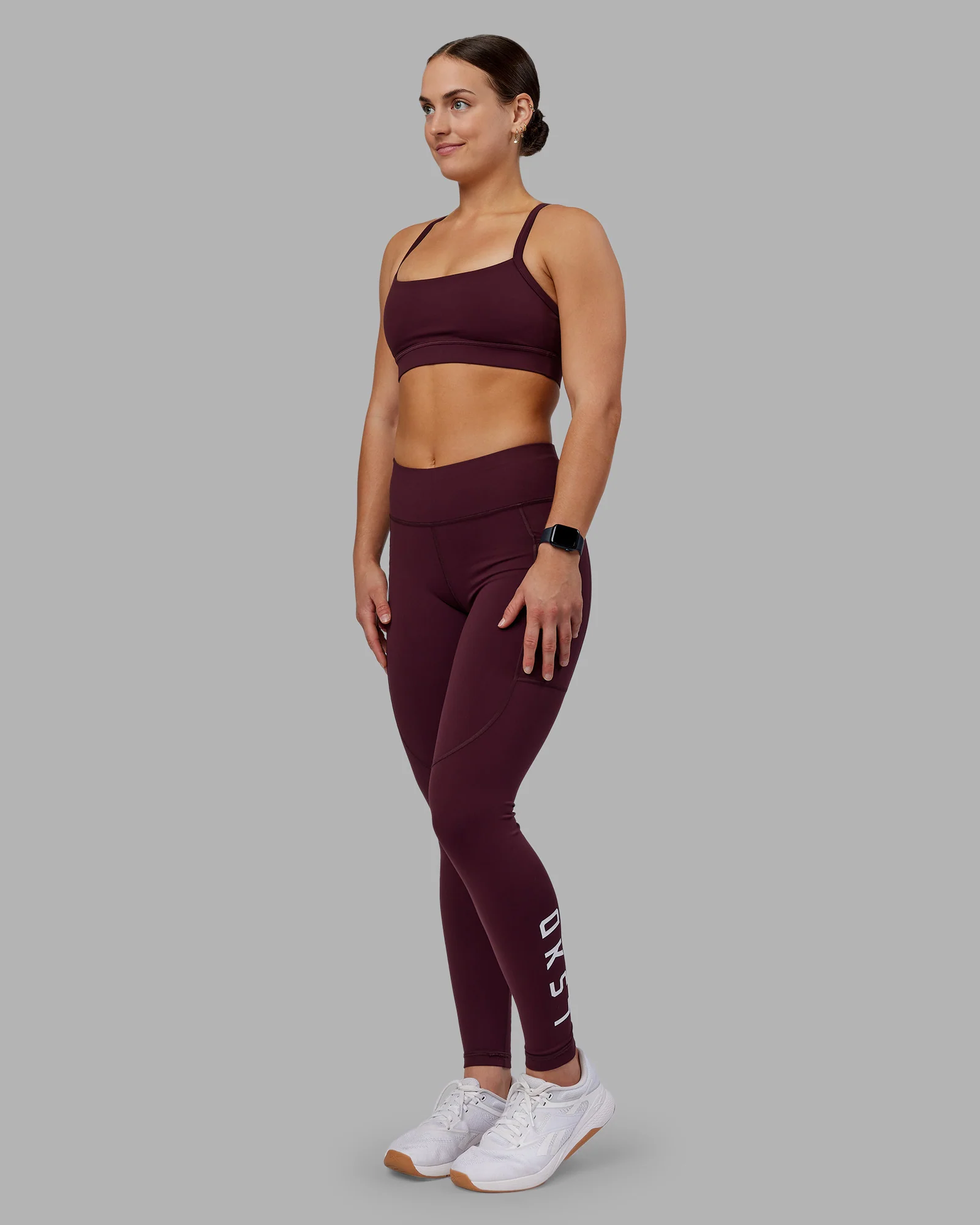 Rep Ultra High-Rise Full Length Legging Pockets - Cherry Lacquer-White - Image 6
