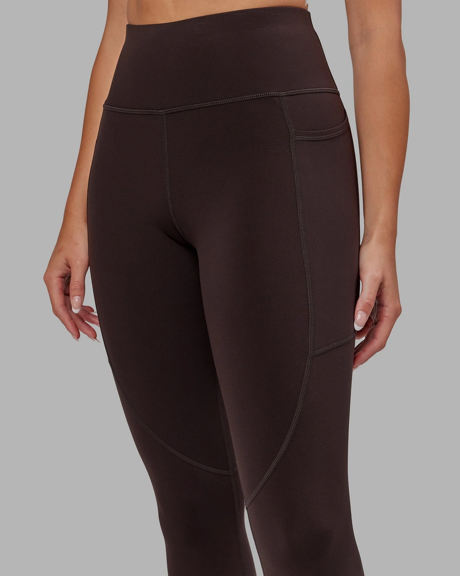 Rep Ultra High-Rise Full Length Legging Pockets - Dark Walnut - Image 10