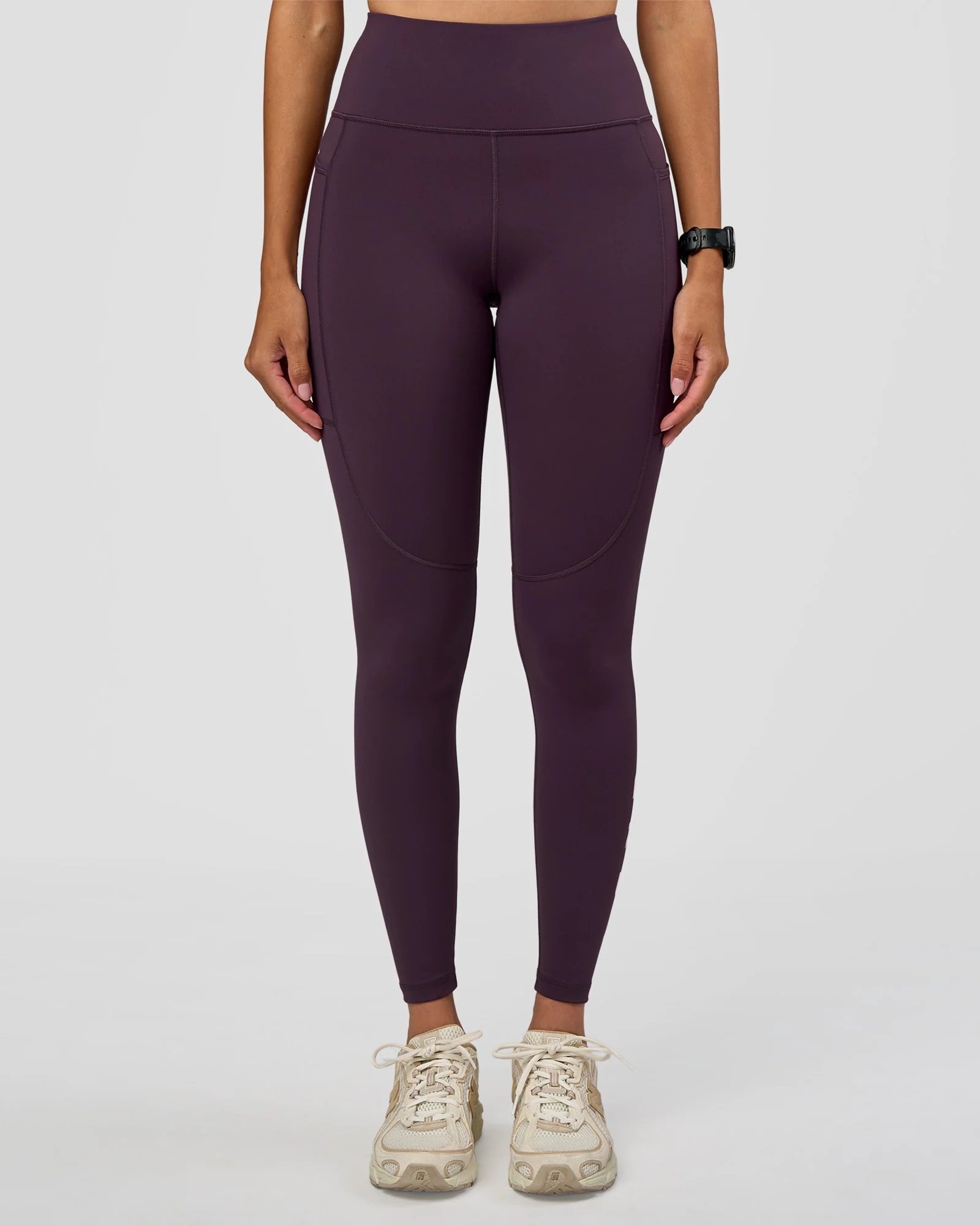 Rep Ultra High-Rise Full Length Legging Pockets - Midnight Plum-Marshmallow - Image 10