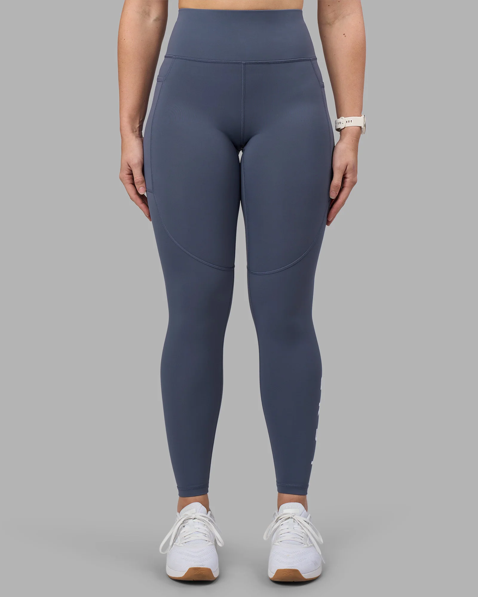 Rep Ultra High-Rise Full Length Legging Pockets - Night Shadow-White - Image 9
