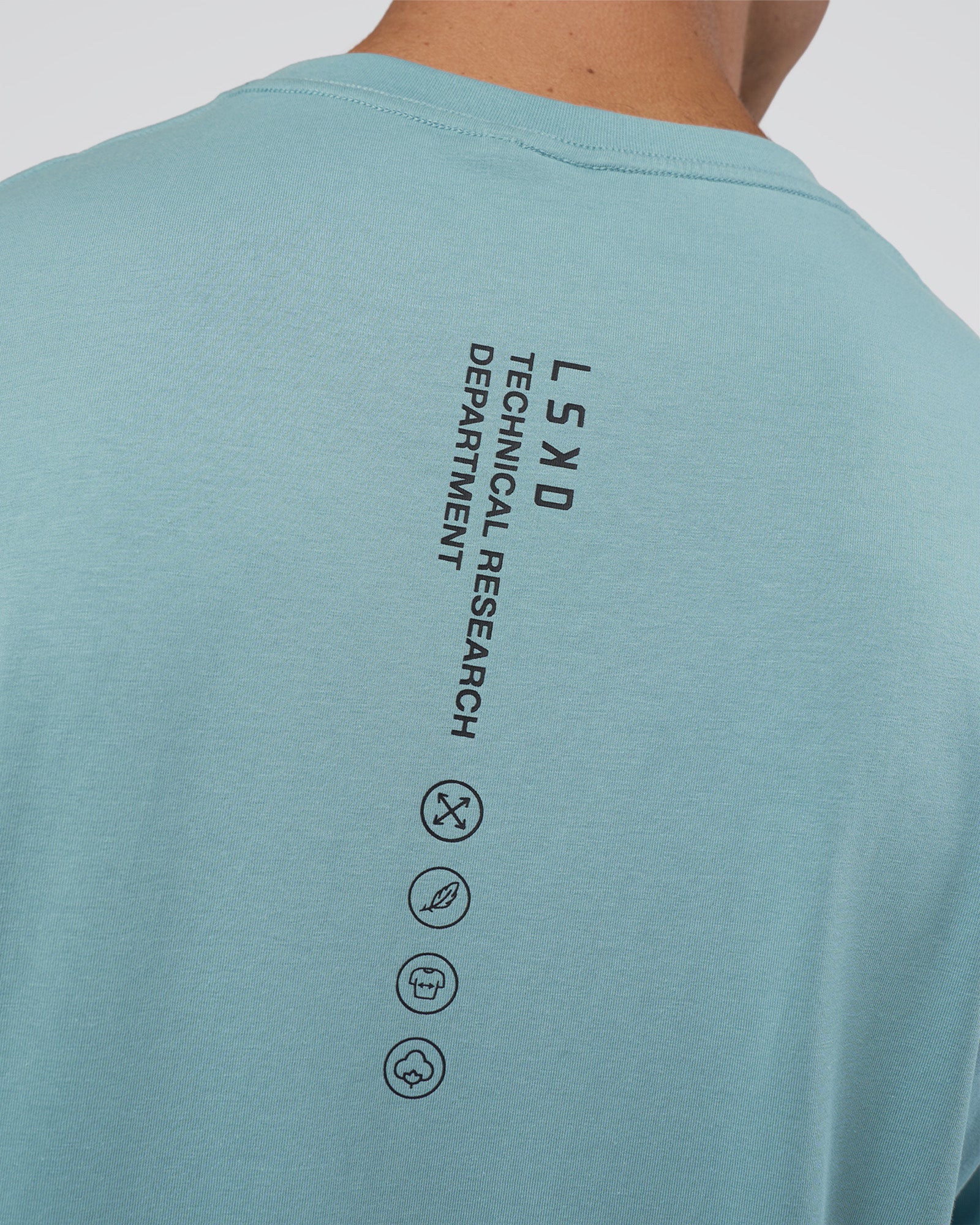 Research Department FLXCotton Oversized Tee - Smoke Blue - Image 3