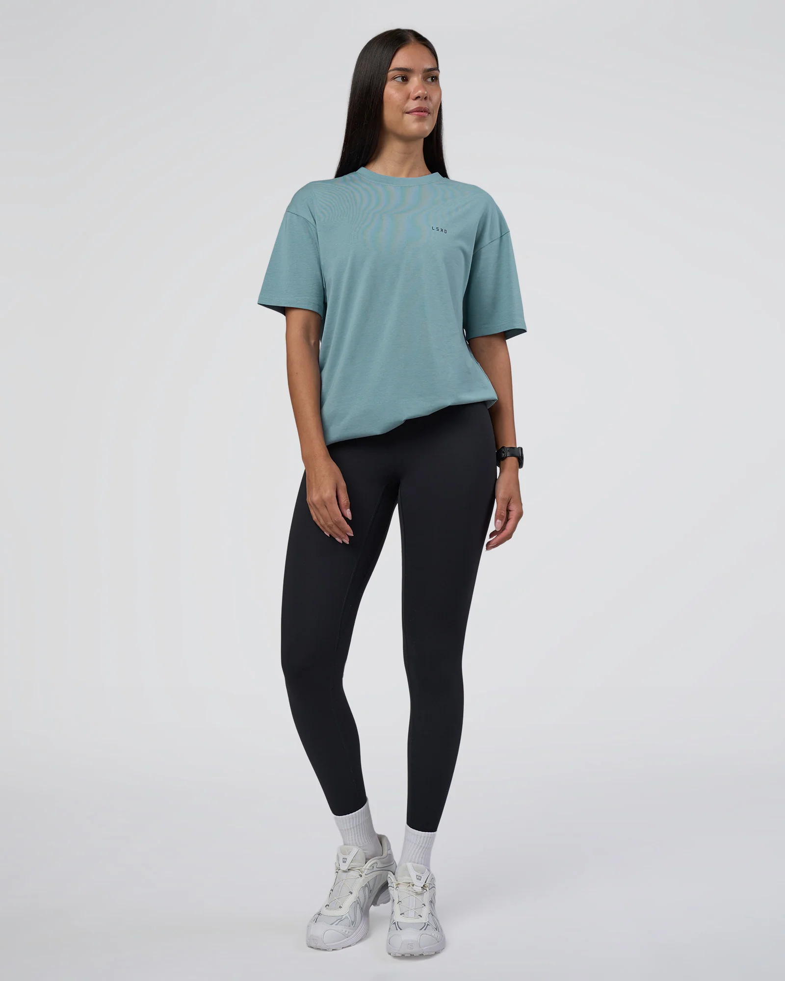 Research Department FLXCotton Oversized Tee - Smoke Blue - Image 7