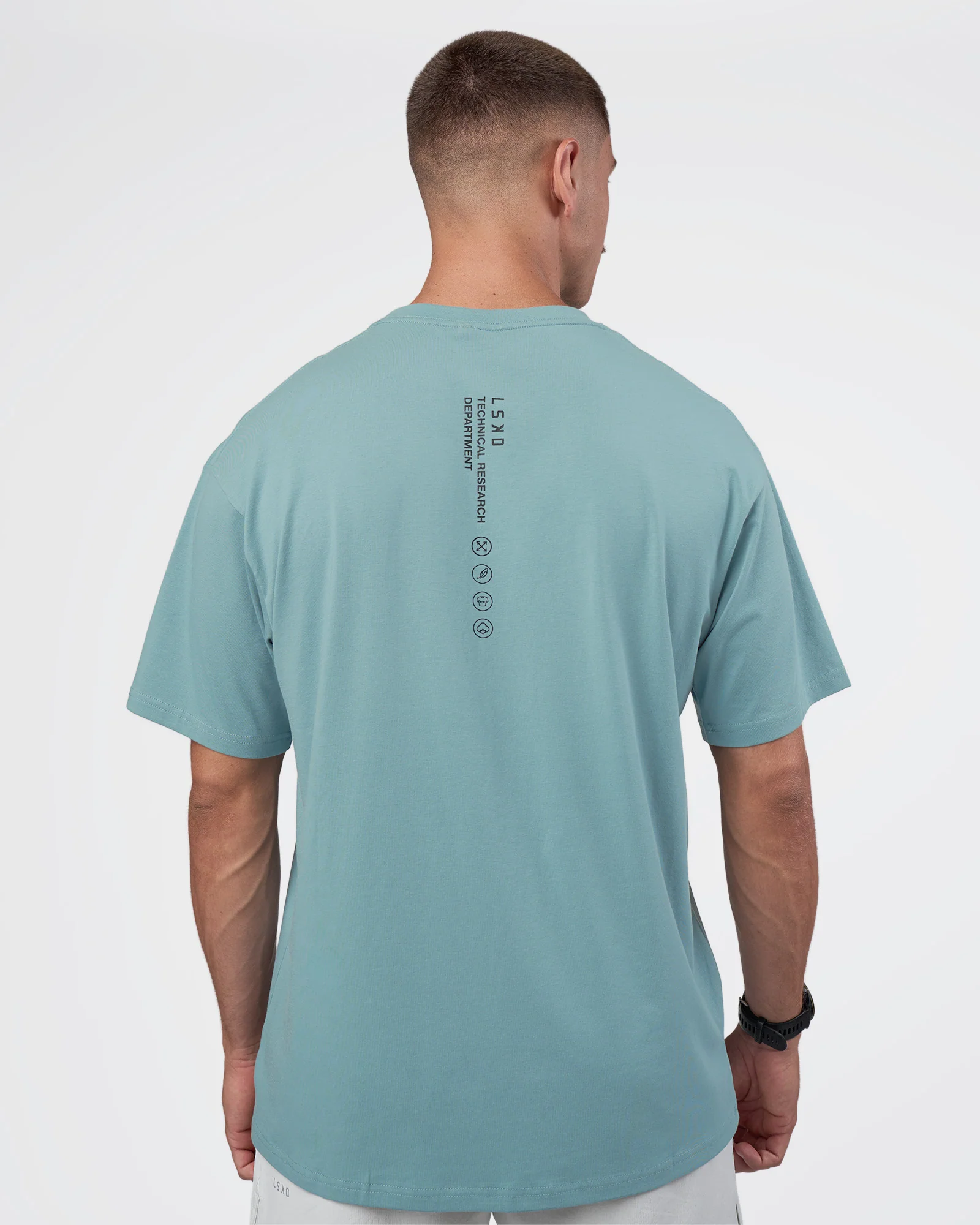 Research Department FLXCotton Oversized Tee - Smoke Blue - Image 8