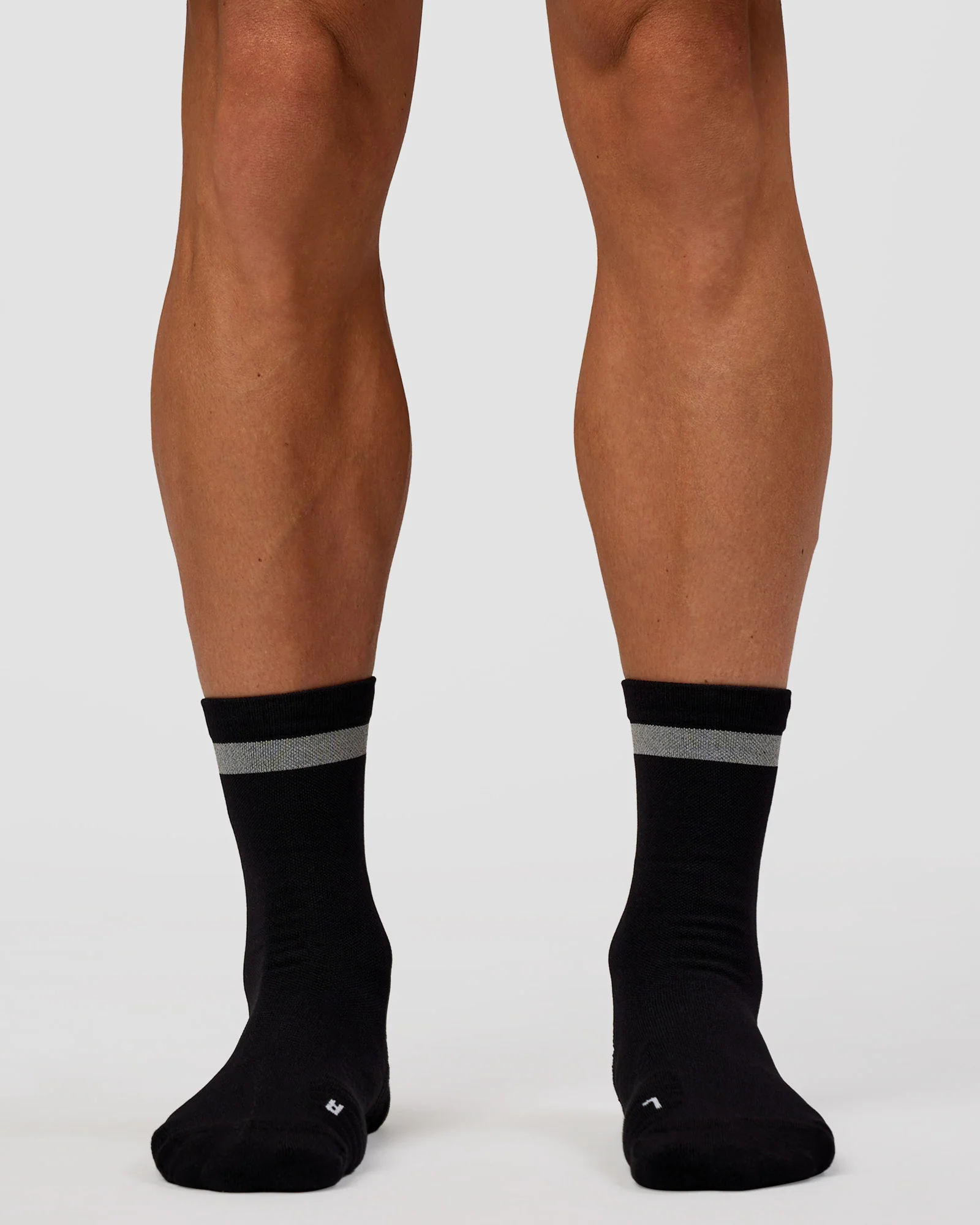 Run Club Fast Performance Socks 2.0 - Black-Reflective - Image 6