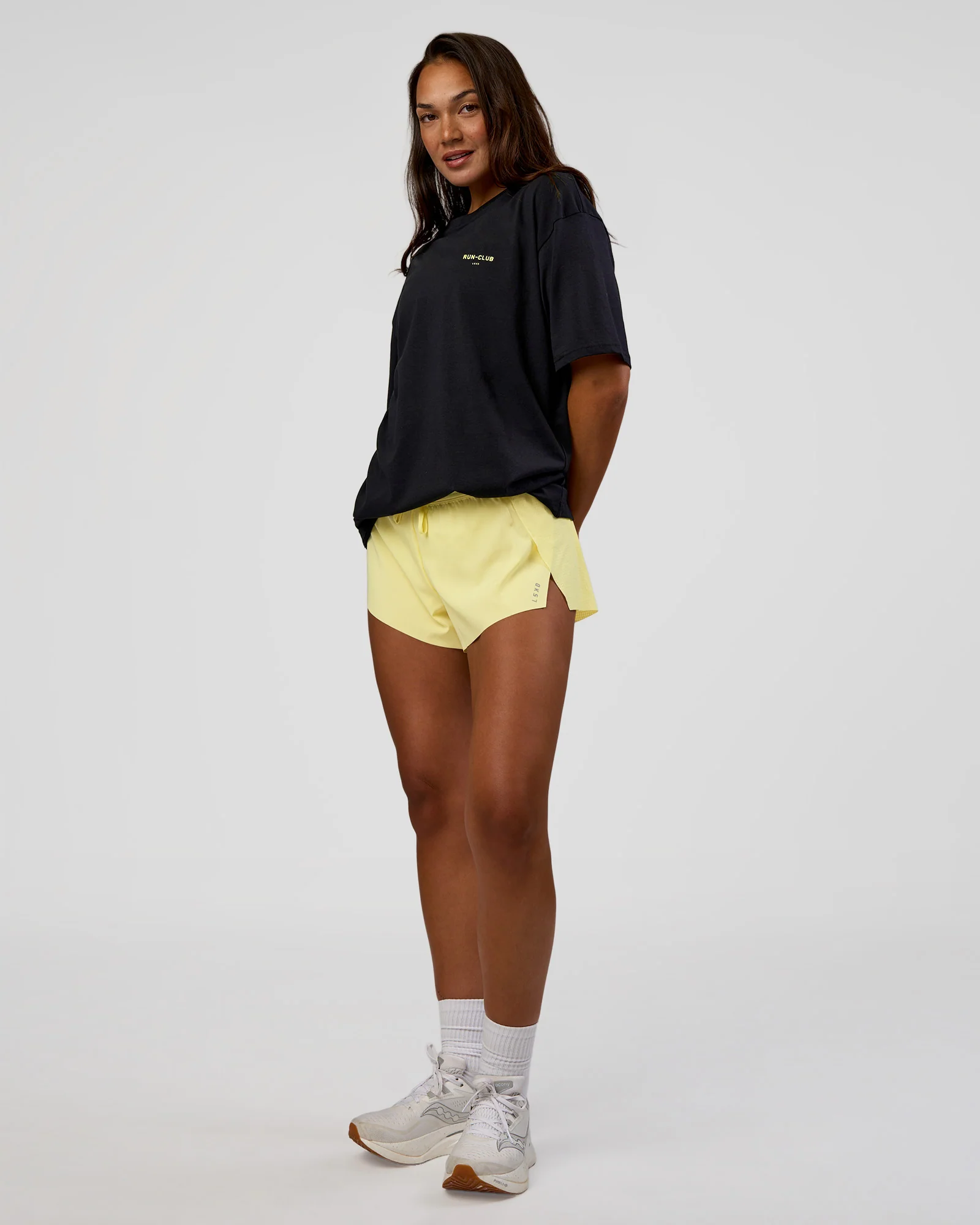 RUN CLUB FLXCotton Tee Oversize - Black-Yellow Fizz - Image 11