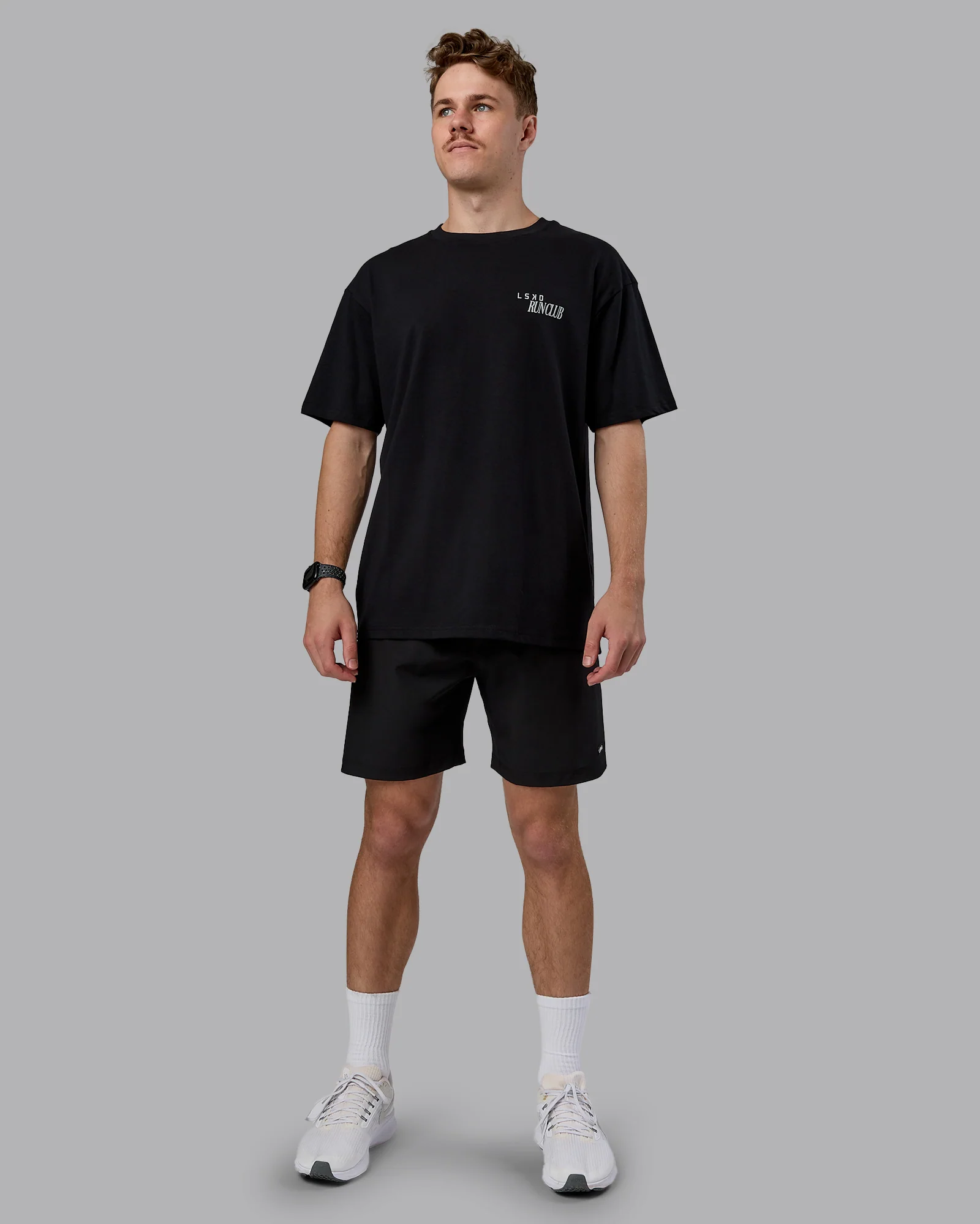 Run Love FLXCotton Oversized Tee - Black-Reflective - Image 11