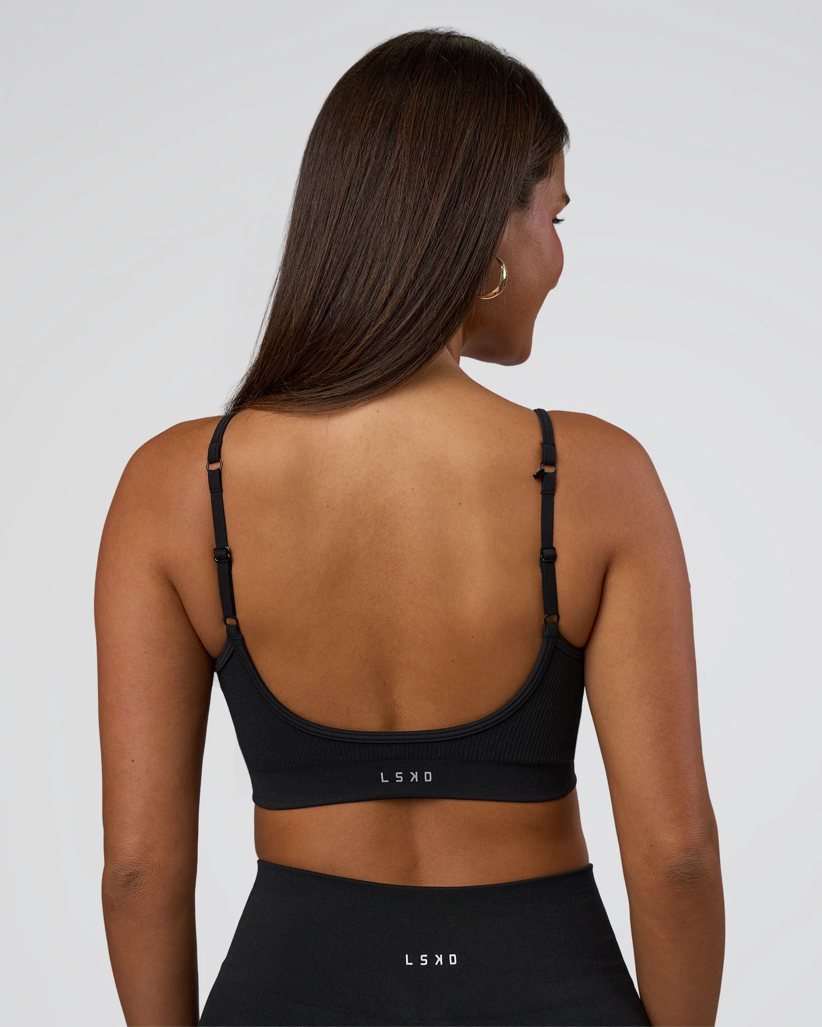 Spark Seamless Sports Bra - Black - Image 4