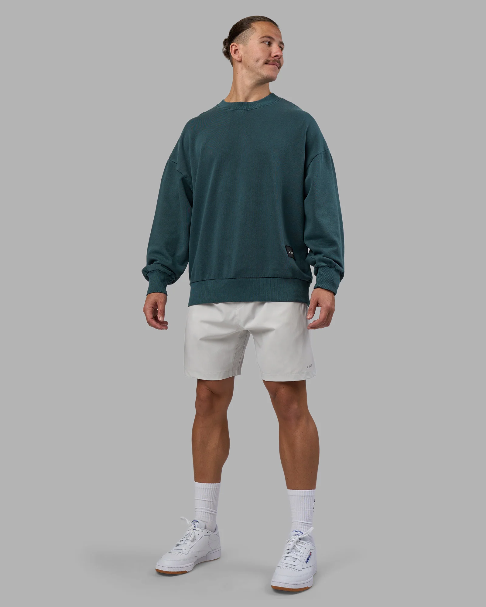 Segmented Oversized Sweater - Abyssal - Image 2