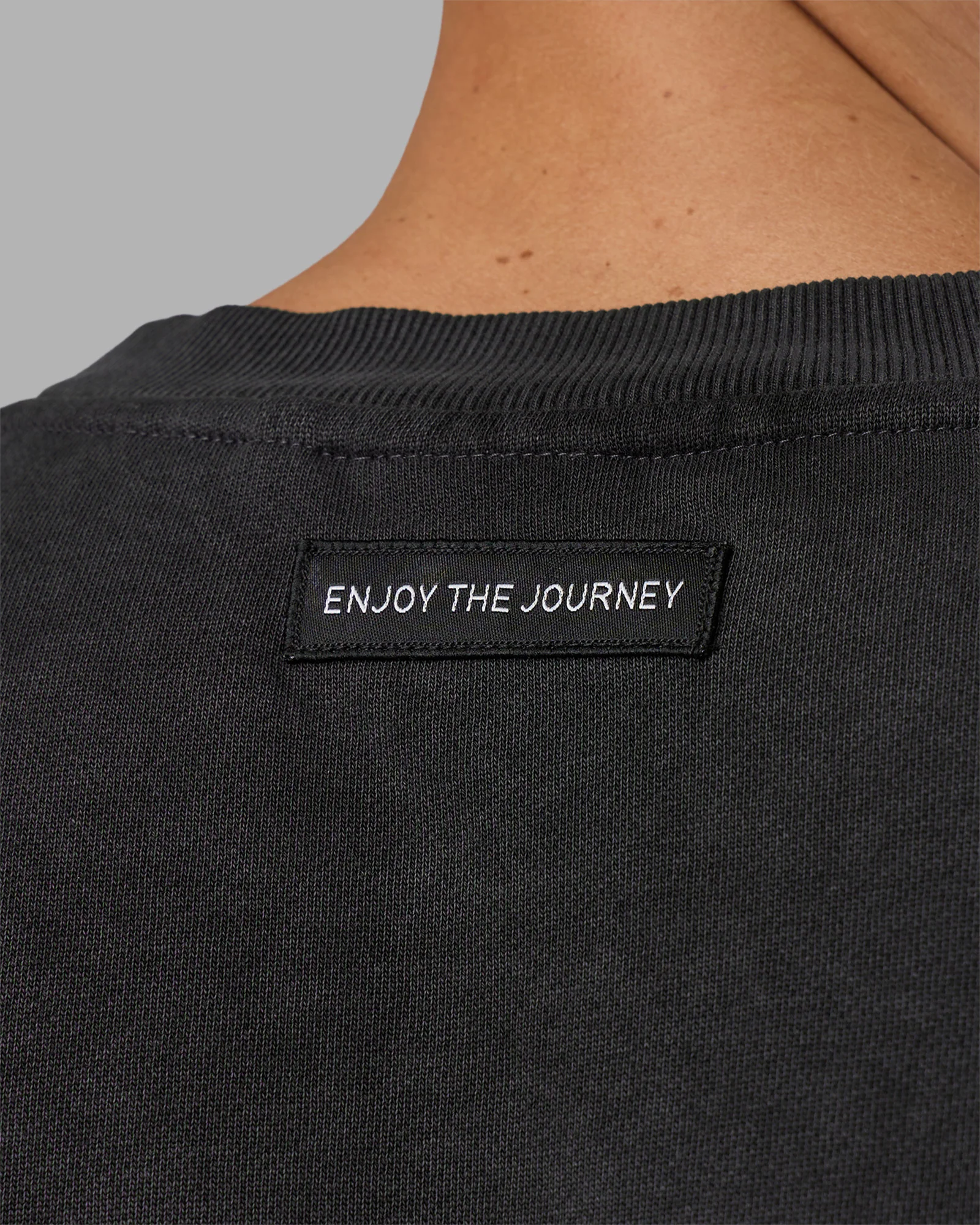 Segmented Oversized Sweater - Black Washed - Image 7