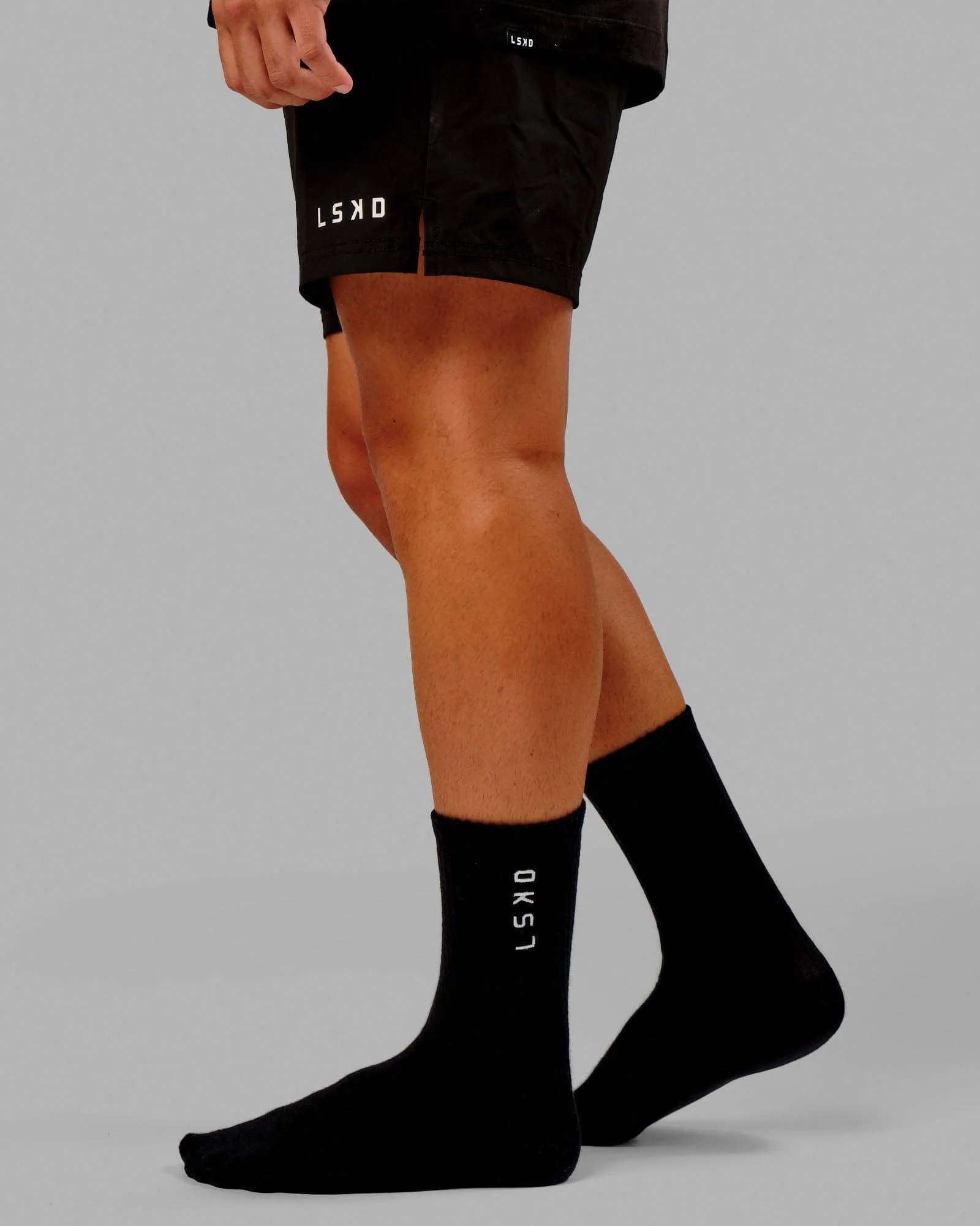 Signal Crew Socks 3 Pack - Black-White - Image 2