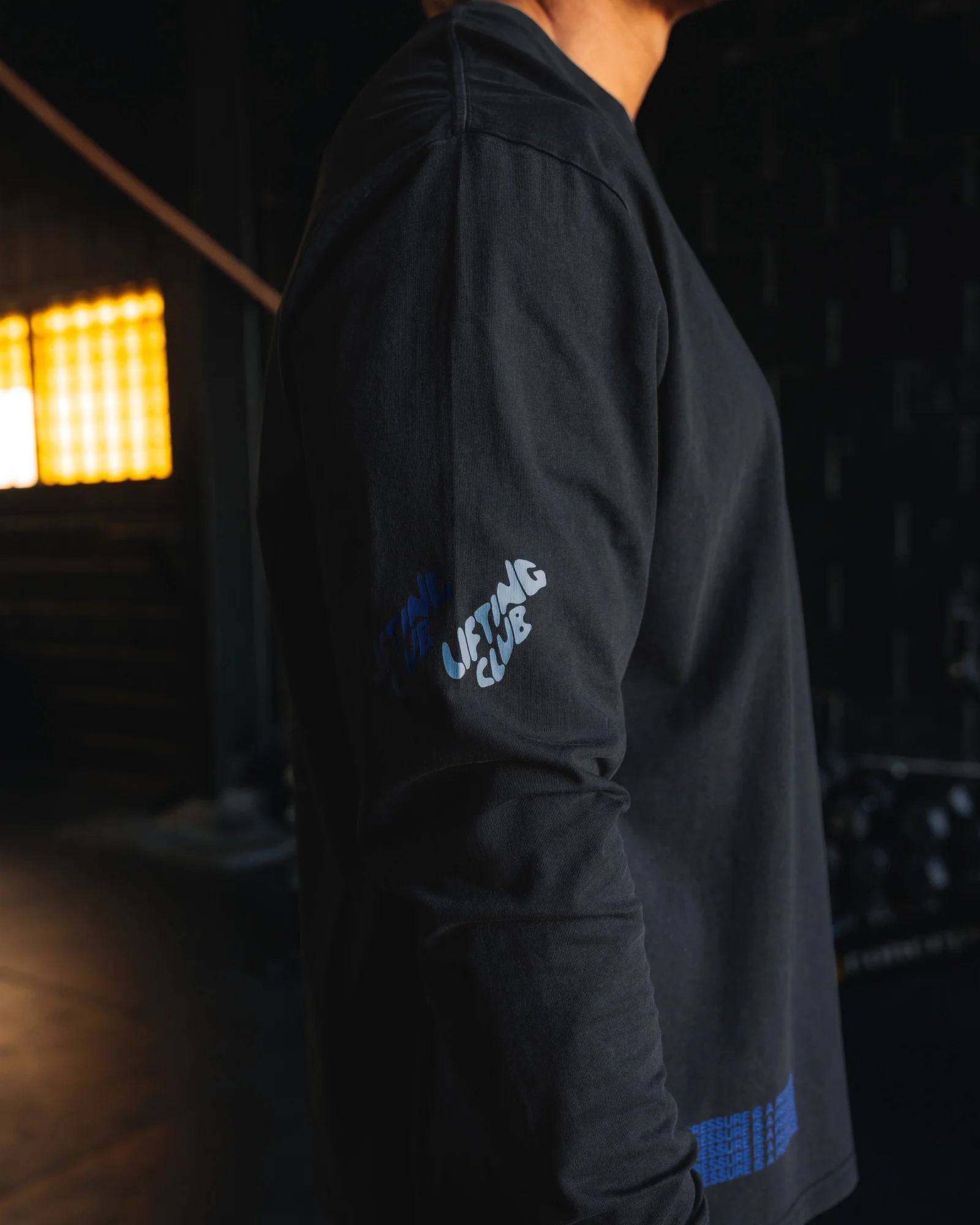 Cali FLXCotton Oversized Long Sleeve Tee - Black Washed - Image 9