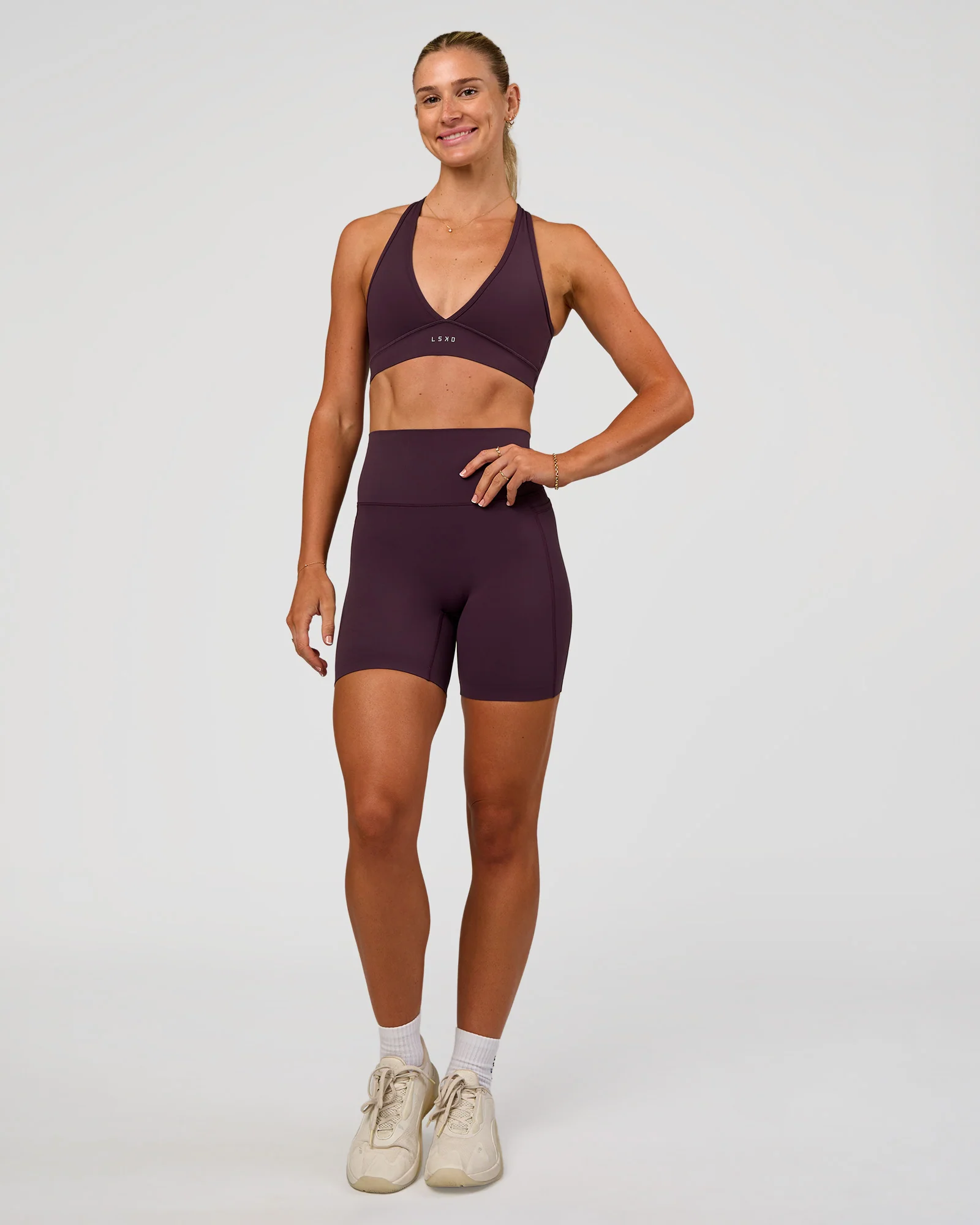 Stamina Sports Bra - Midnight Plum - Image 8