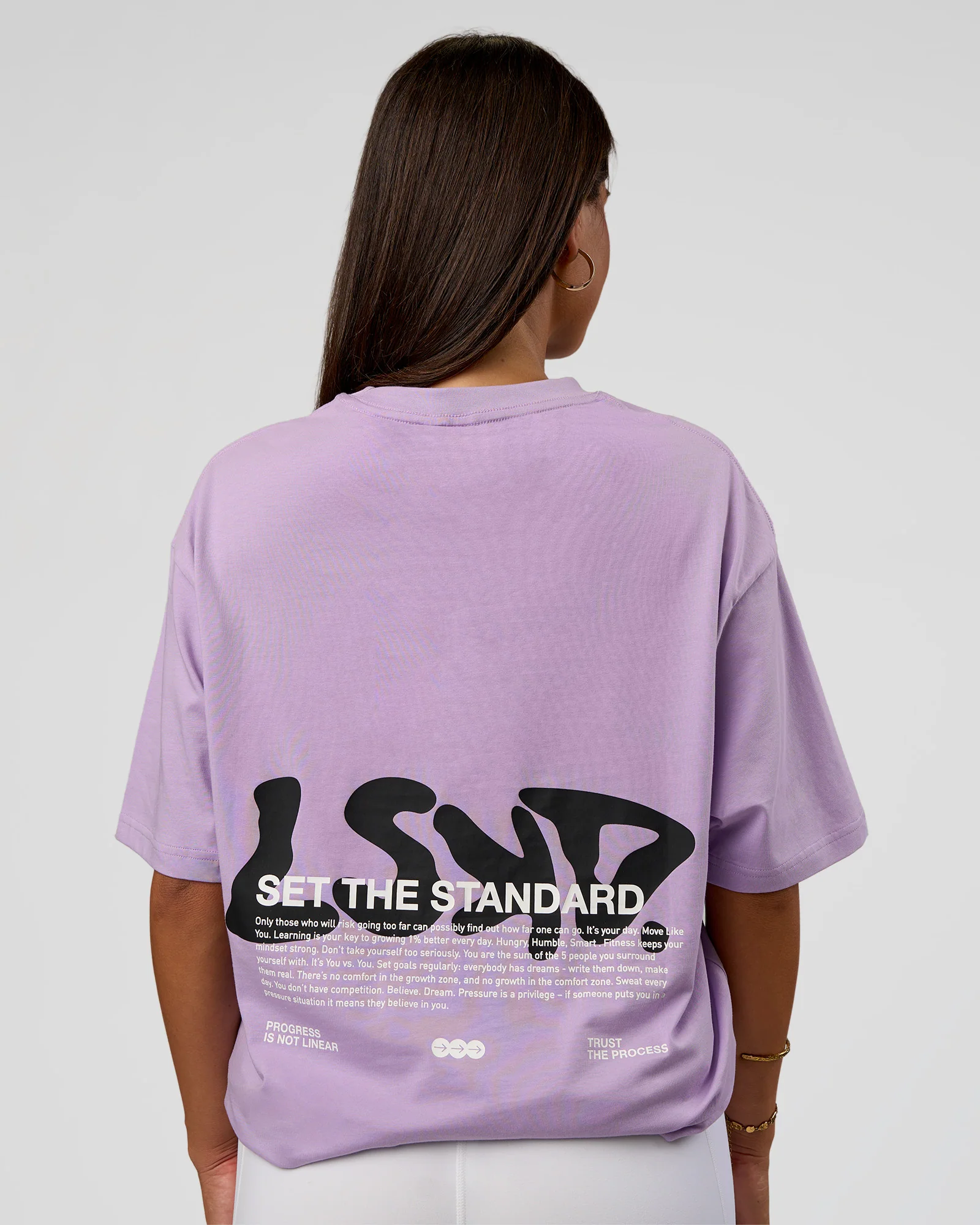 Standard Issue FLXCotton Oversized Tee - Pale Lilac-Black - Image 4