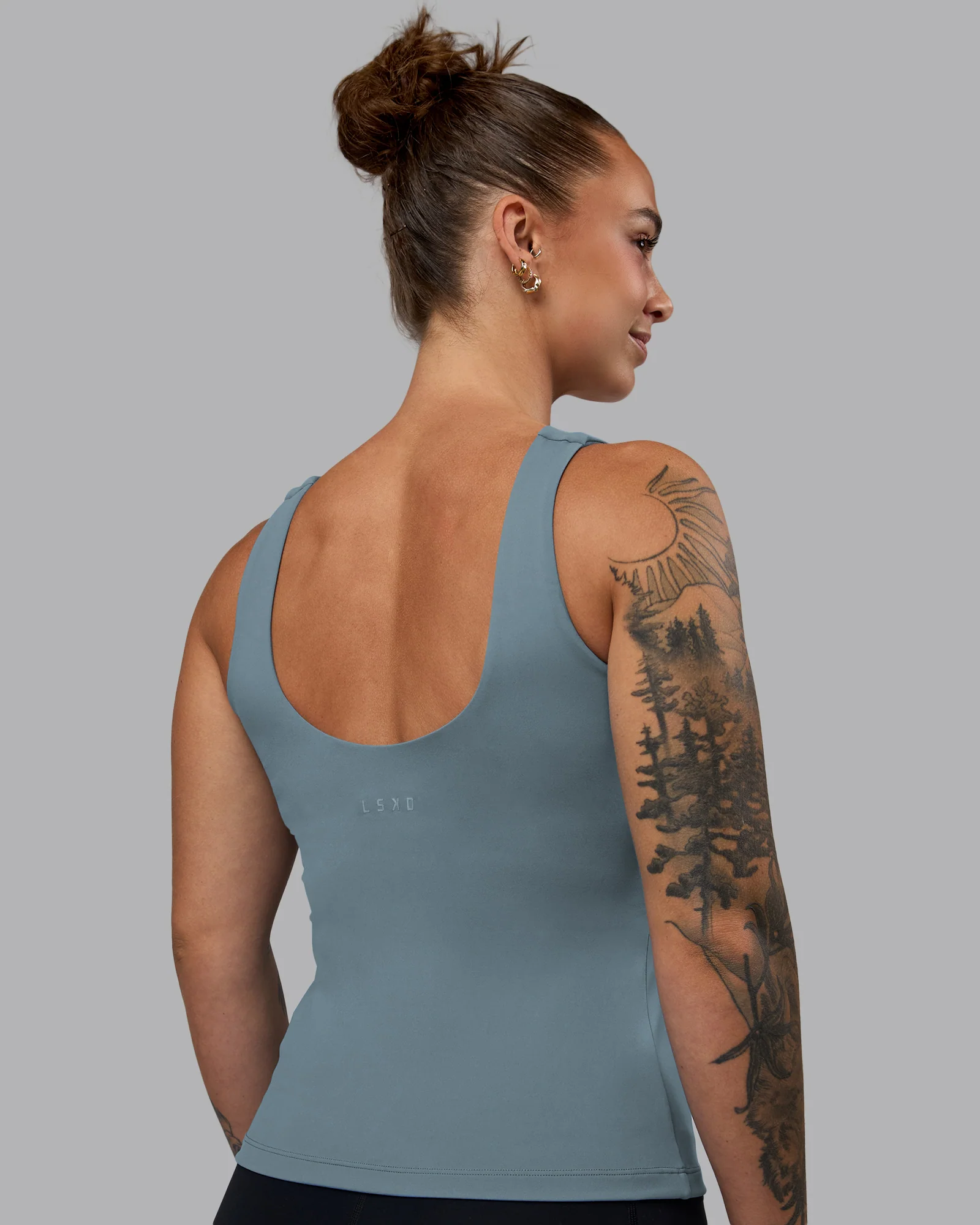 Staple Active Shelf Bra Tank - Elemental Blue - Image 3