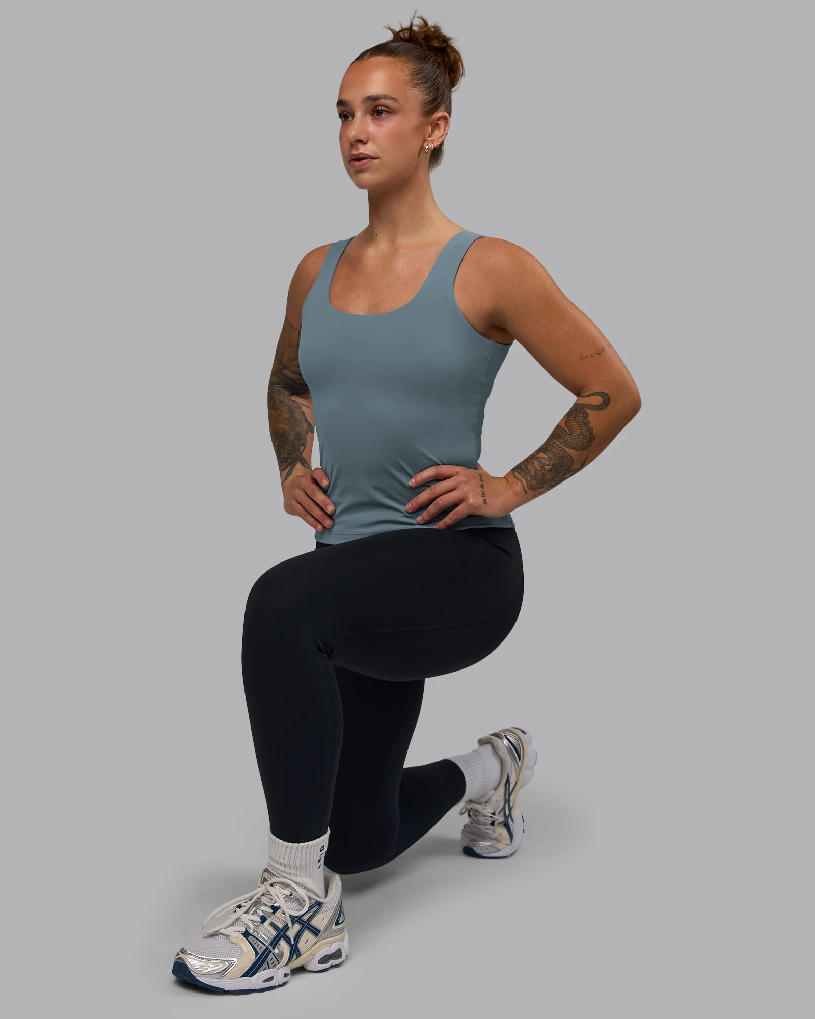 Staple Active Shelf Bra Tank - Elemental Blue - Image 6