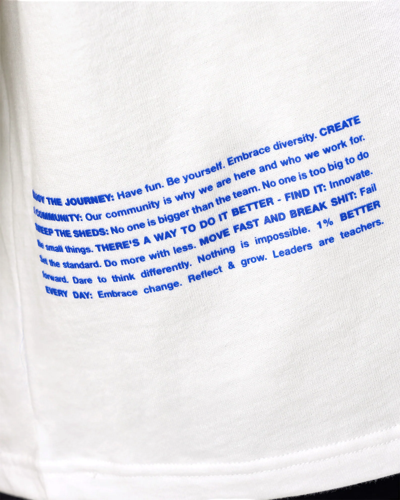 Static Grit Heavyweight Oversized Tee - White-Electric Indigo - Image 6